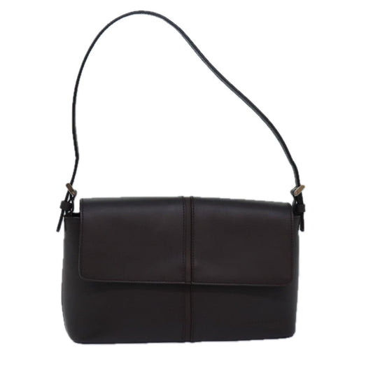 Burberry Luxury Shoulder Bag Auth Mr277 Leather Brown