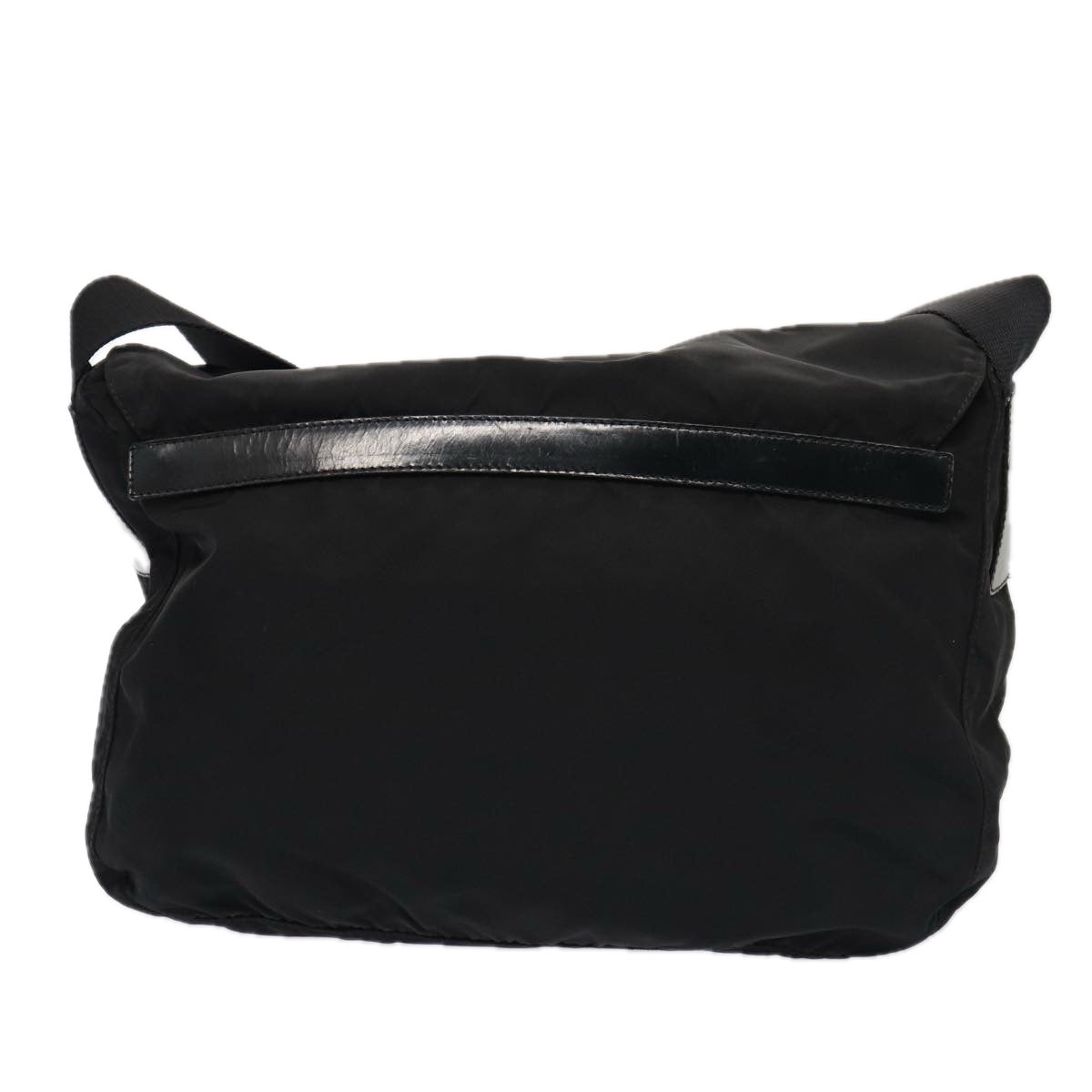 Prada Shoulder Bag Auth Nylon Black Black Auth Mr349