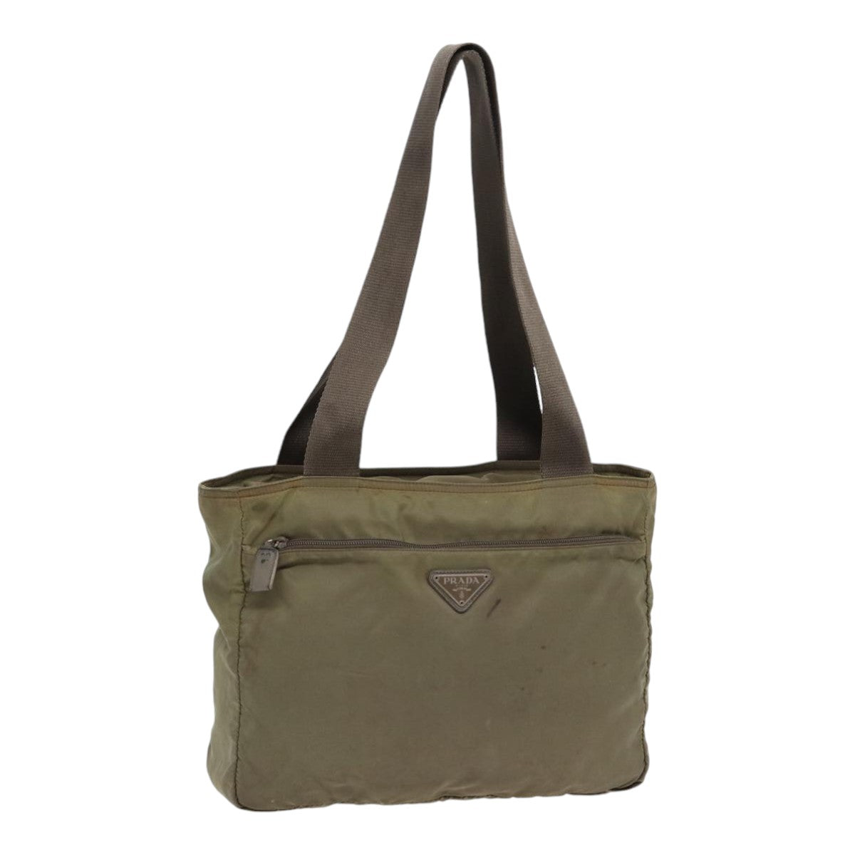 Prada Tote Bag Khaki Auth Nylon Khaki Auth Mr430