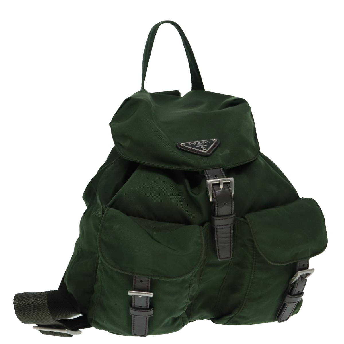 Prada Backpack Auth Nylon Green