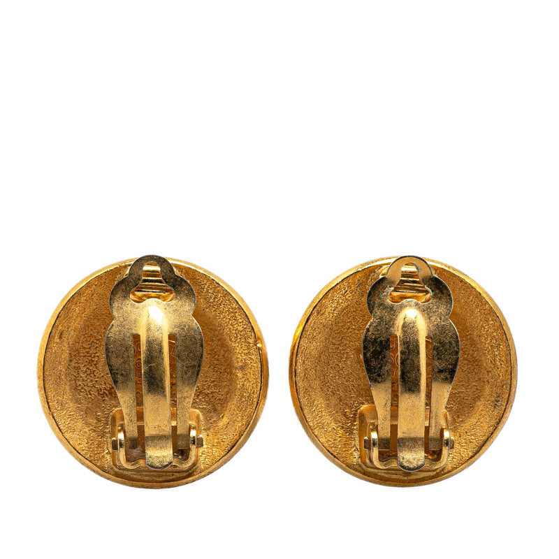 Chanel Gold Plated Coco Mark Earrings 96C Bag