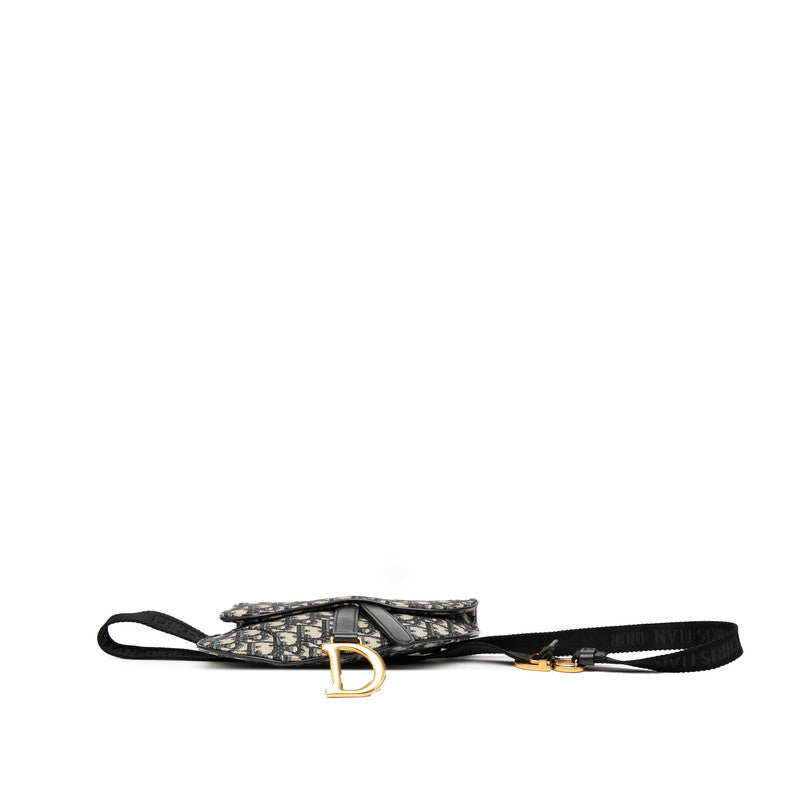 Dior Saddle Oblique Waist Bag Leather Canvas Travel Bag