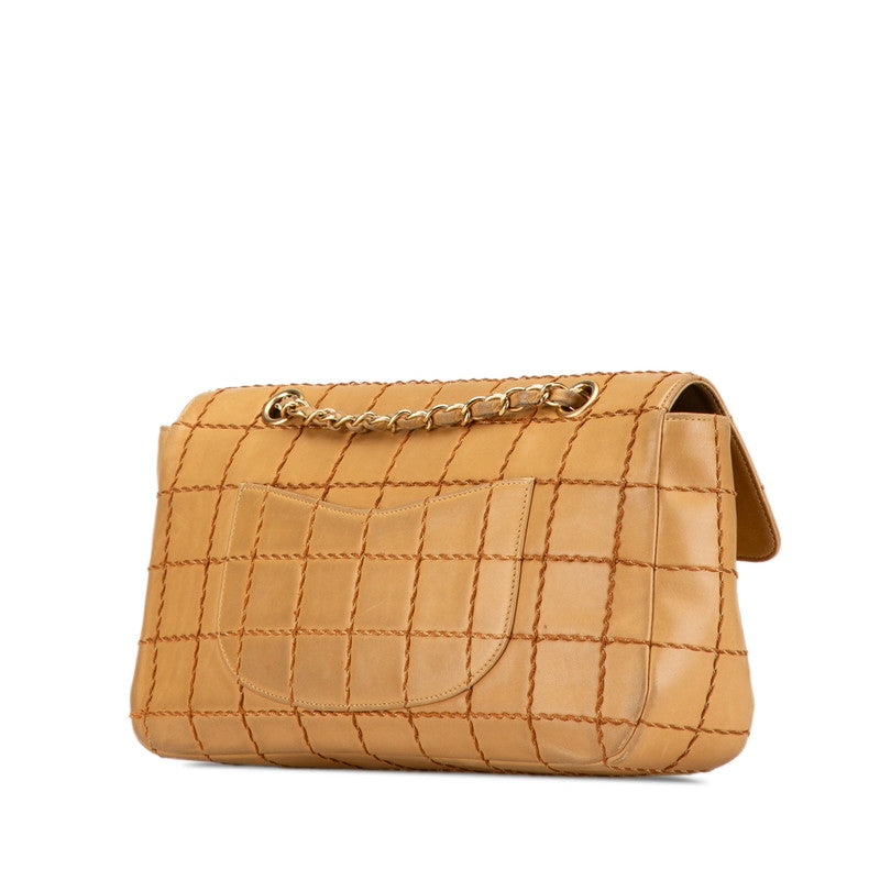 Chanel Wild Stitch Choco Bar Lambskin Shoulder Bag