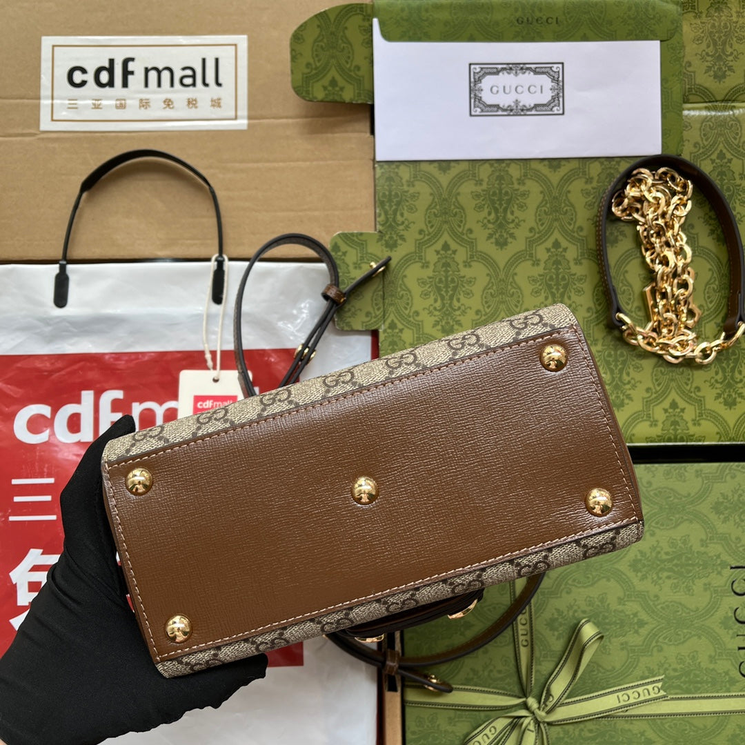gg Ophidia gg Horsebit Light Brown Beige Mini Bag