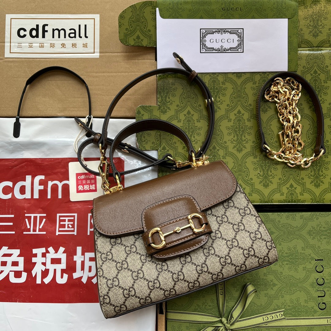 gg Ophidia gg Horsebit Light Brown Beige Mini Bag
