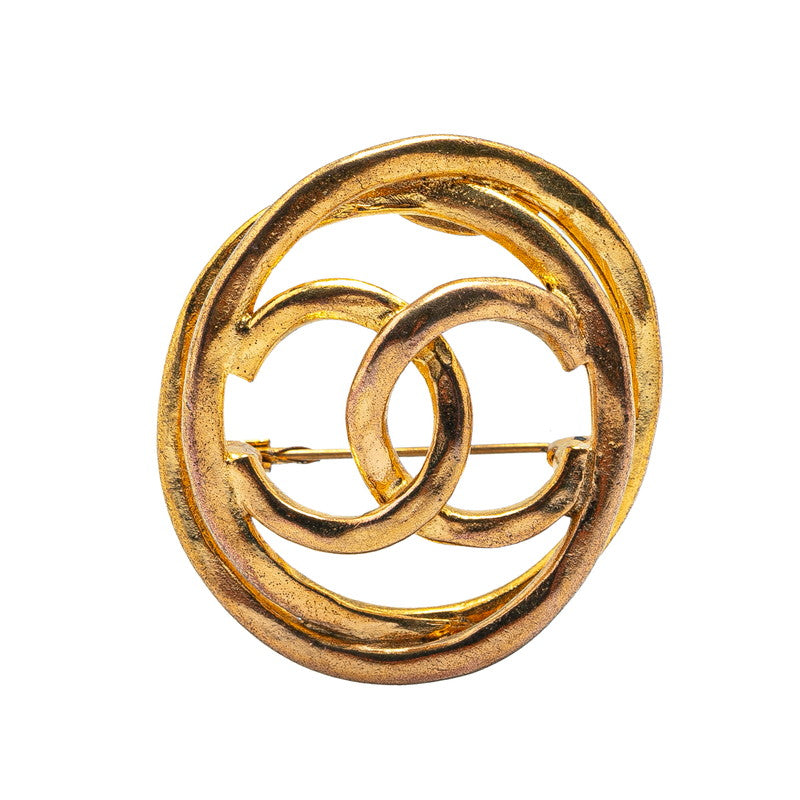 Chanel Coco Mark Round Brooch