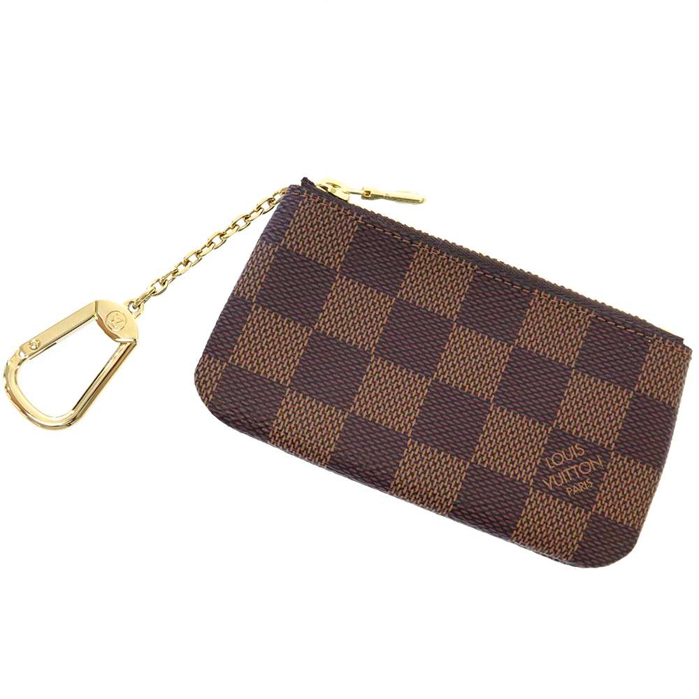 Louis Vuitton Pochette Cles BrownN62658 Ebene Damier Canvas Wallet Case