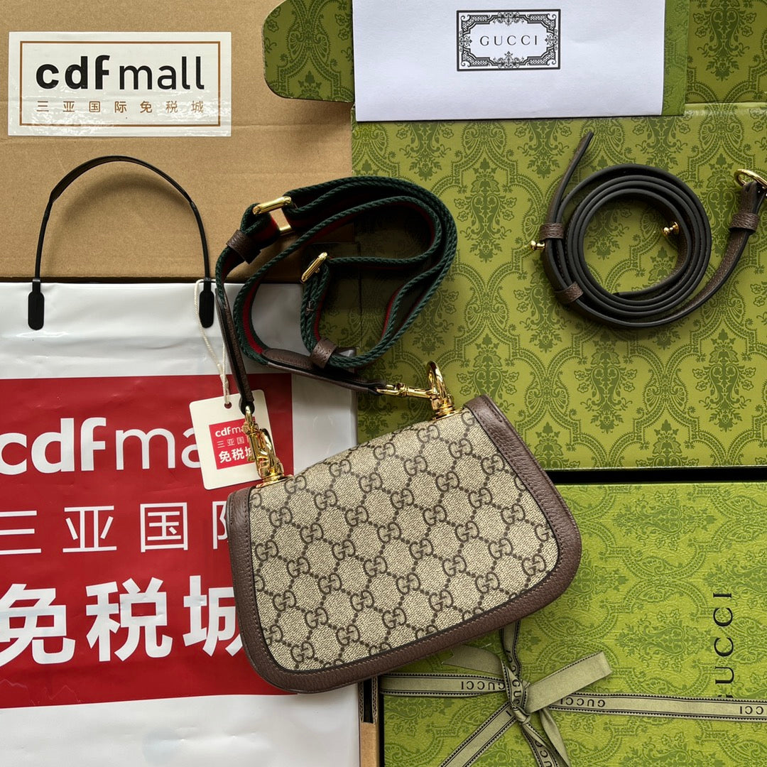 gg Blondie , ’s 8.7in Brown Beige Mini Bag