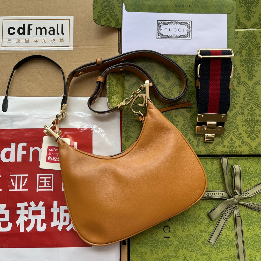 gg Atache , ’s 9in Brown Small Shoulder Bag