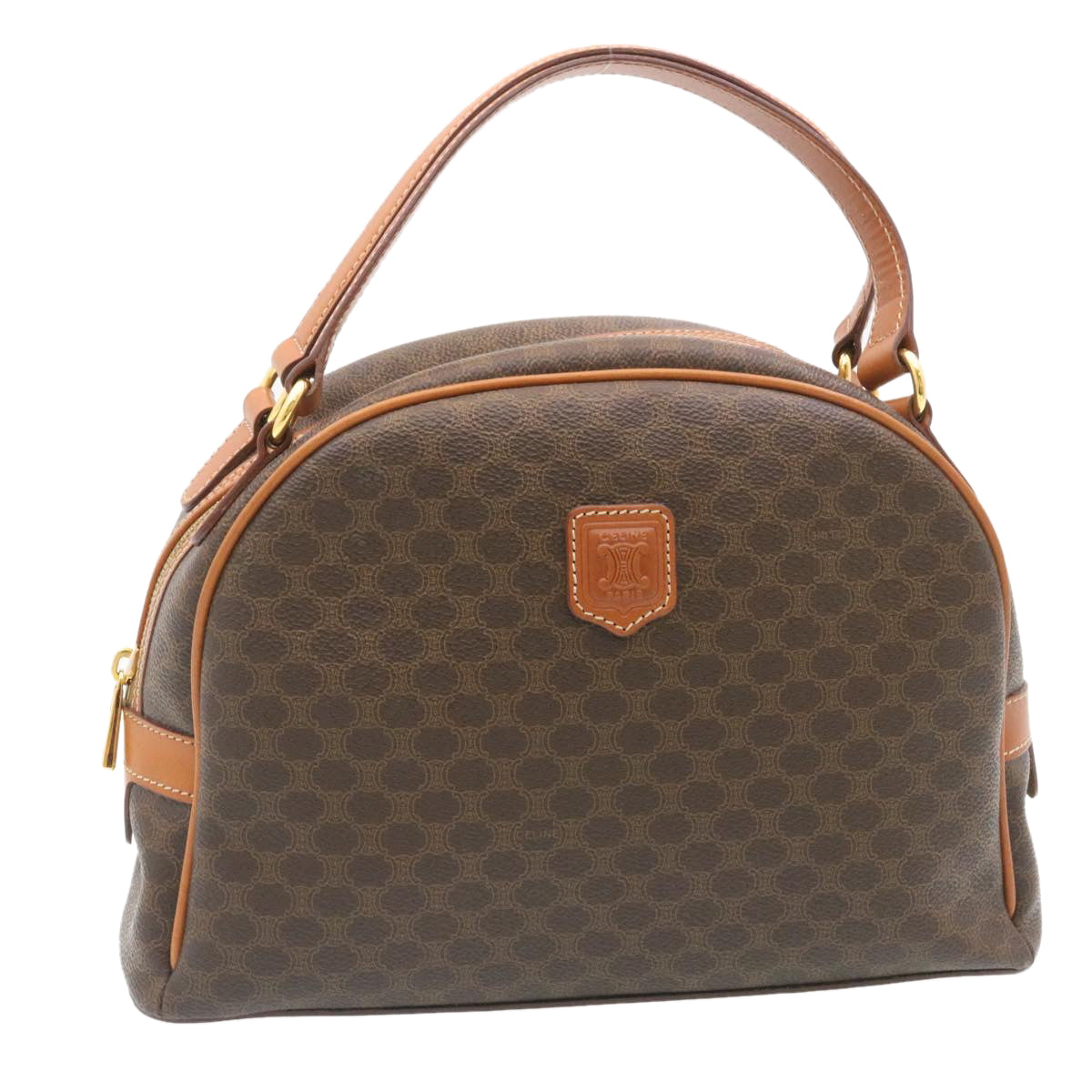 Luxury Macadam Way Shoulder Hand Bag Pvc Leather Canvas Shoulder Bag Leather Brown