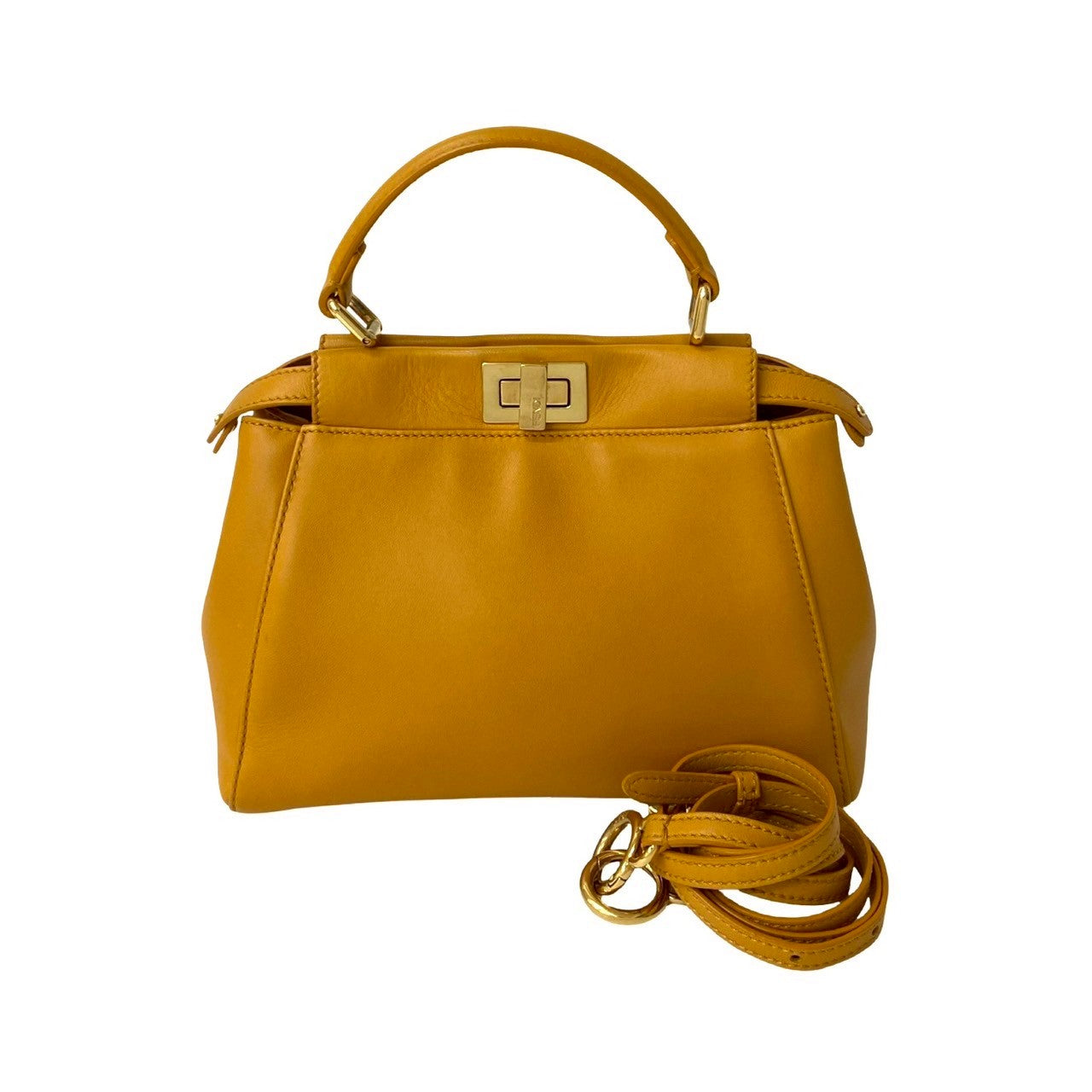 Fendi Peekaboo 2Way Bag Leather Travel Bag 2Way Bag 3