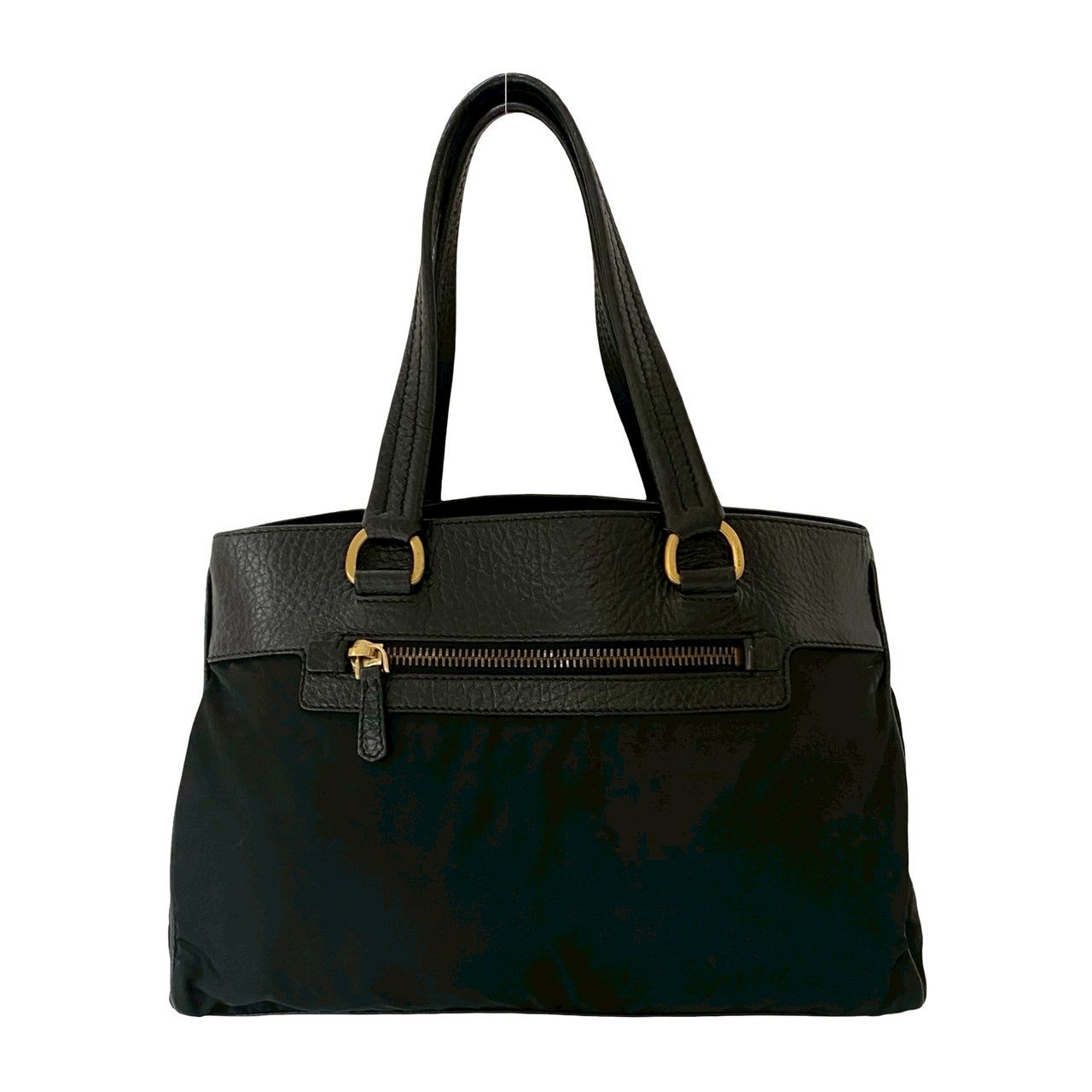 Prada Handbag Handbag Leather Nylon Travel Bag