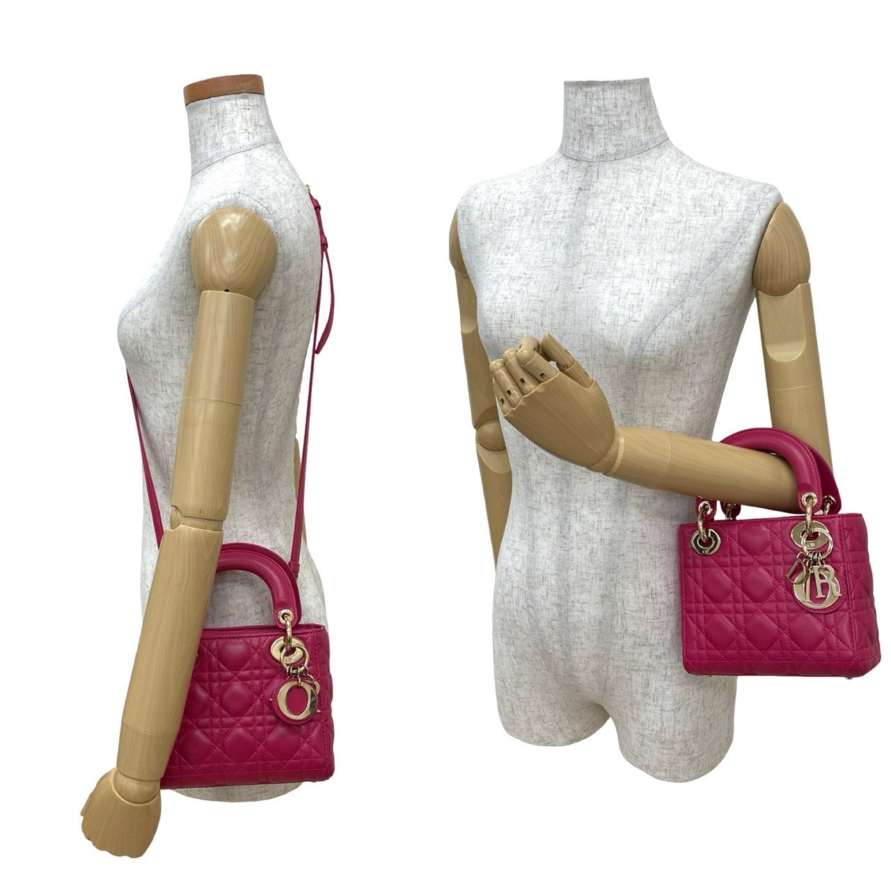 Dior Christian Lady 2Way Bag Leather Travel Bag Leather 2Way Bag