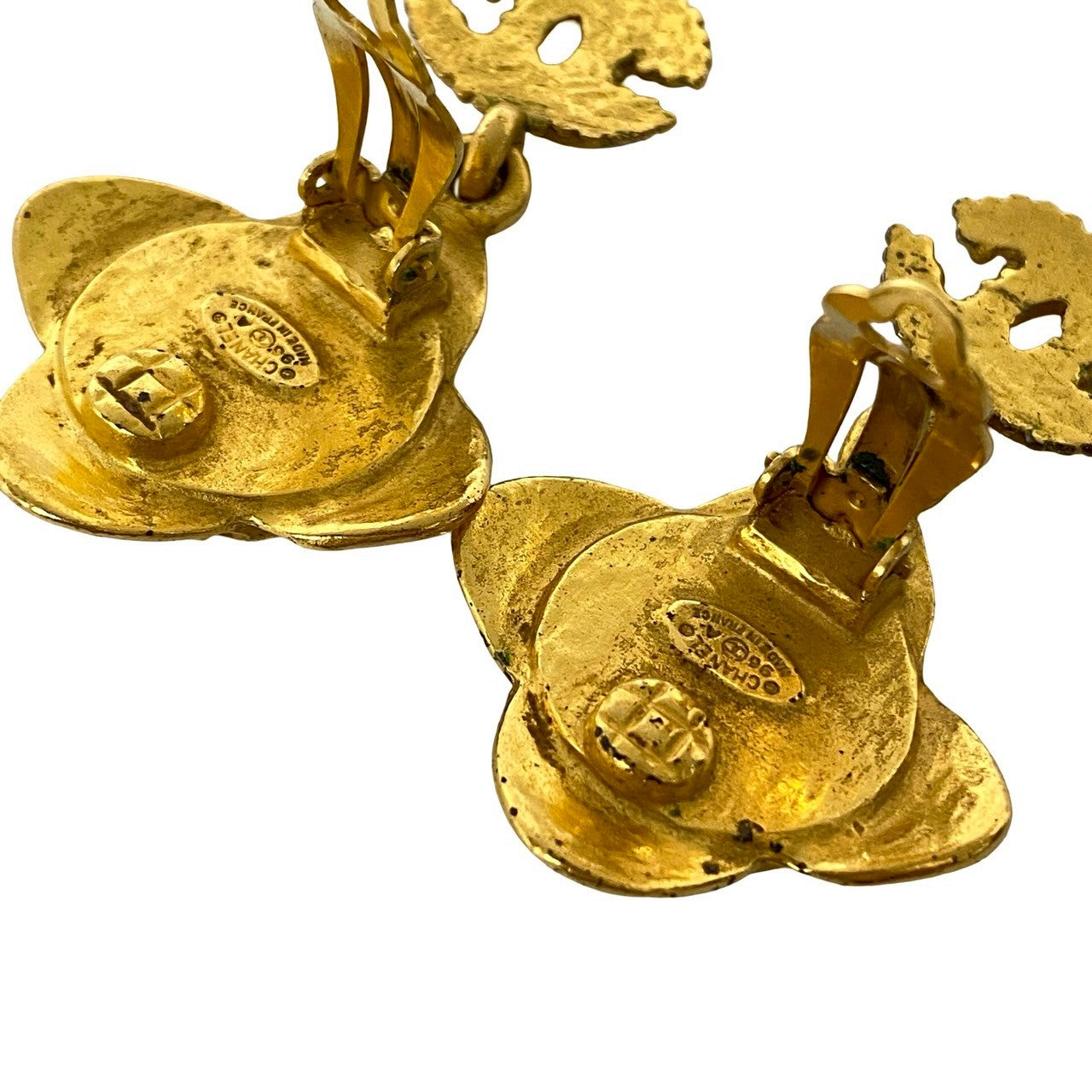 Chanel Coco Mark Flower Earrings