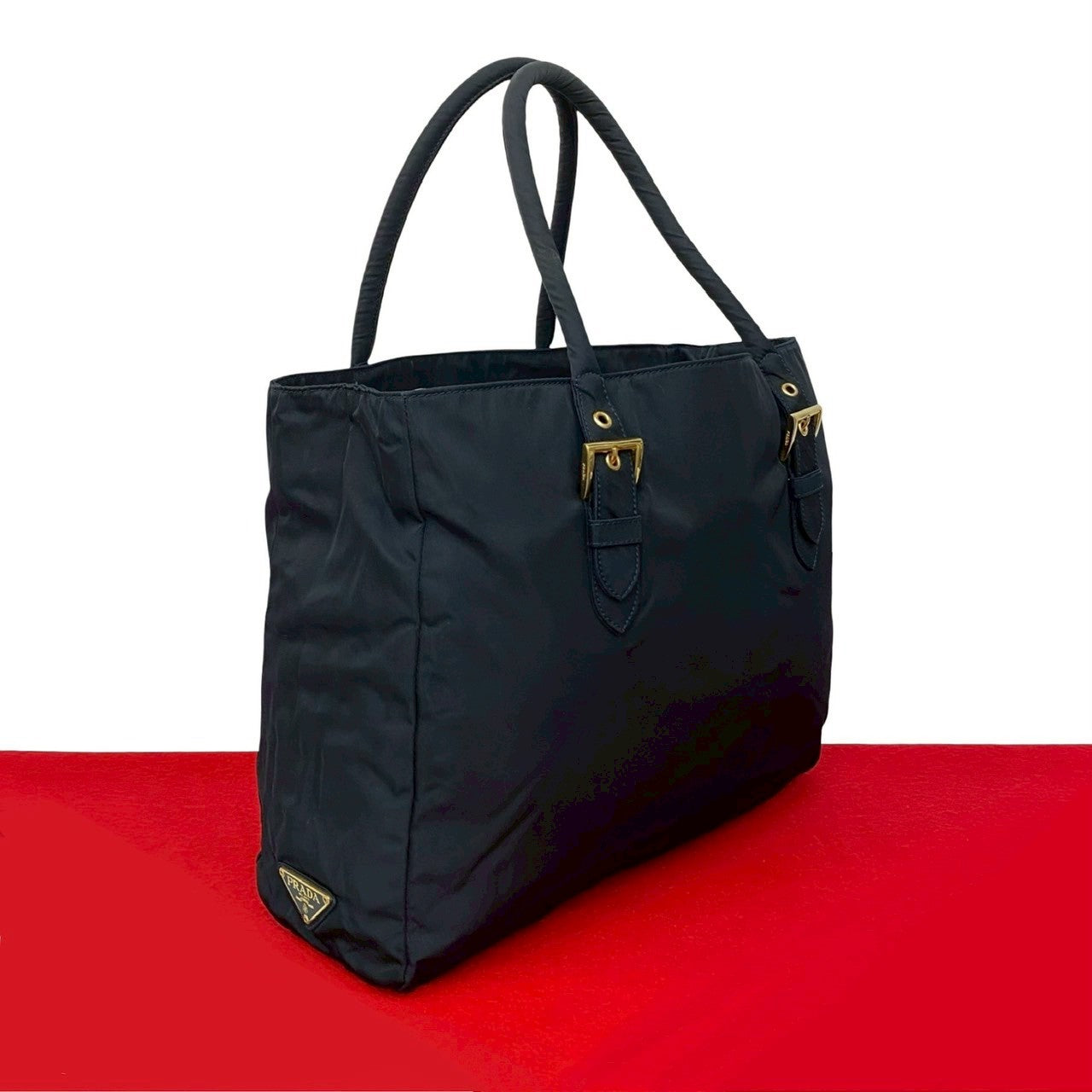 Prada Tessuto Handbag Nylon Travel Bag
