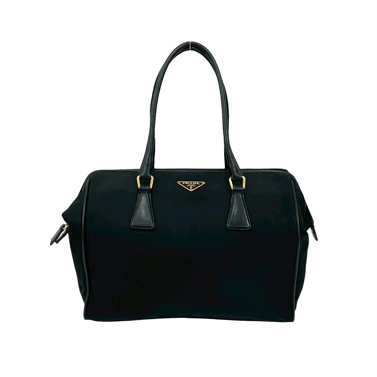 Prada Tessuto Handbag Leather Travel Bag