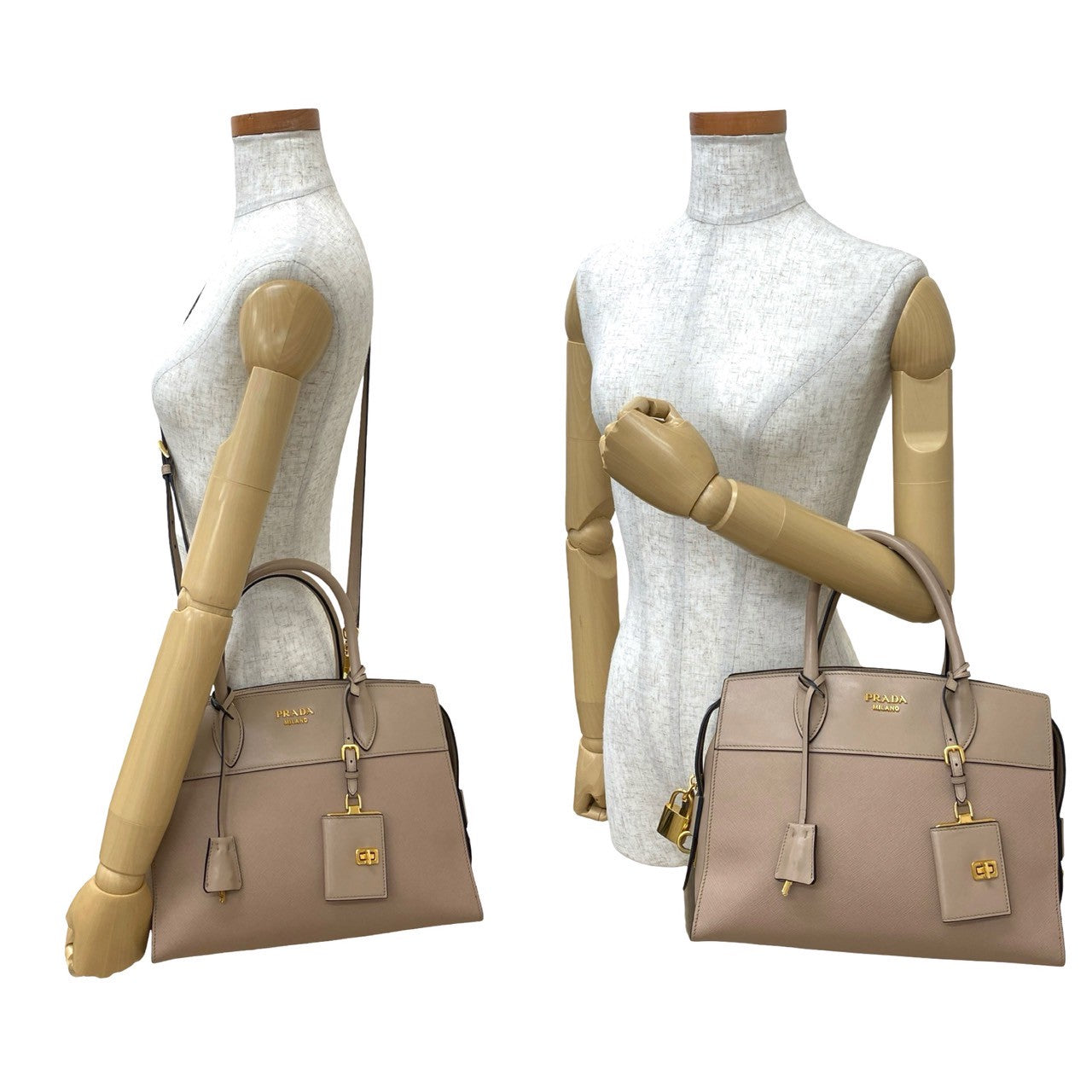 Prada Esplanade 2Way Bag Saffiano Travel Bag
