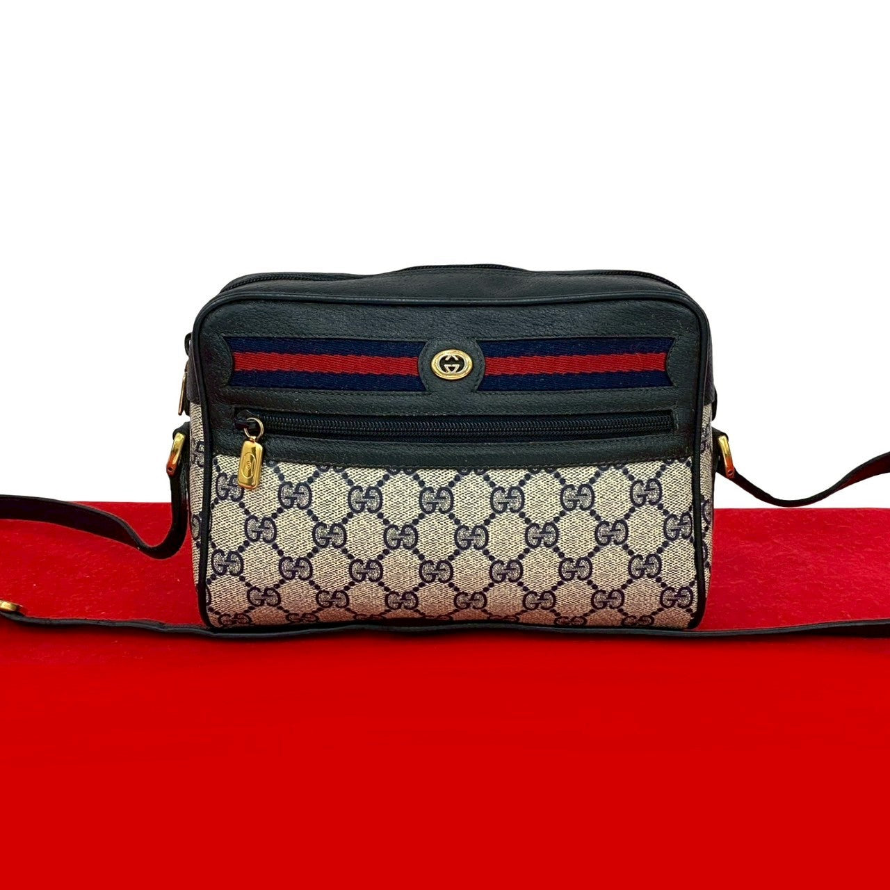 Gucci Pvc Shoulder Bag Leather Logo Bag 6