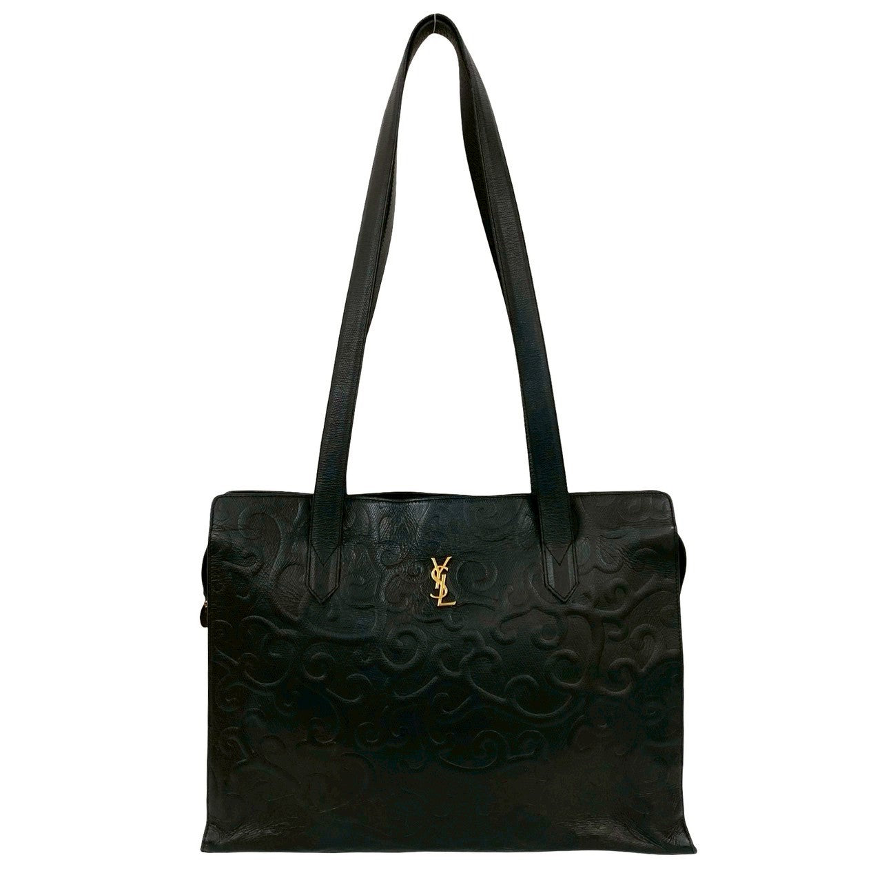 YSL Saint Laurent Yves Tote Bag Leather