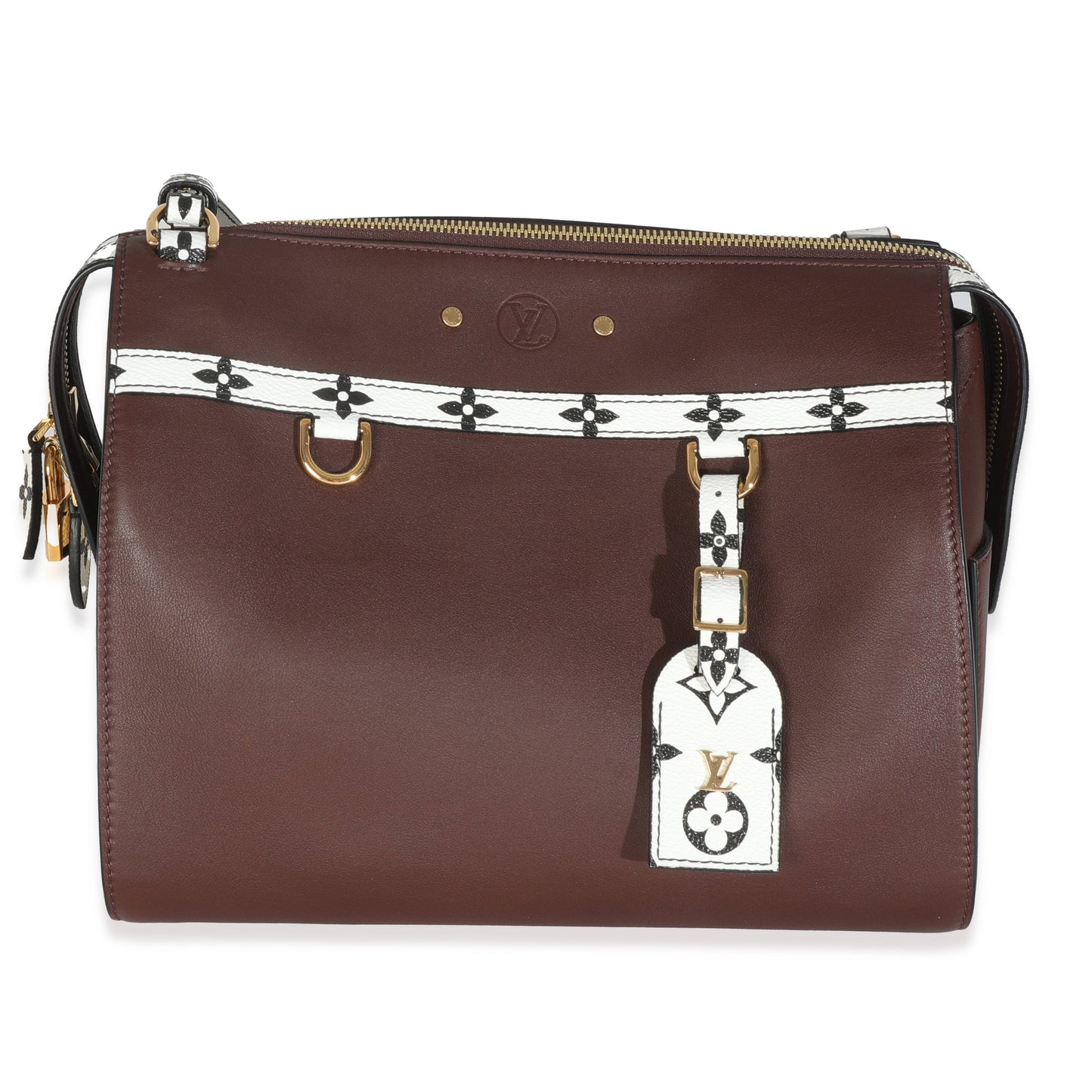 Louis Vuitton Burgundy Speedy Amazon MM Calfskin Handbag