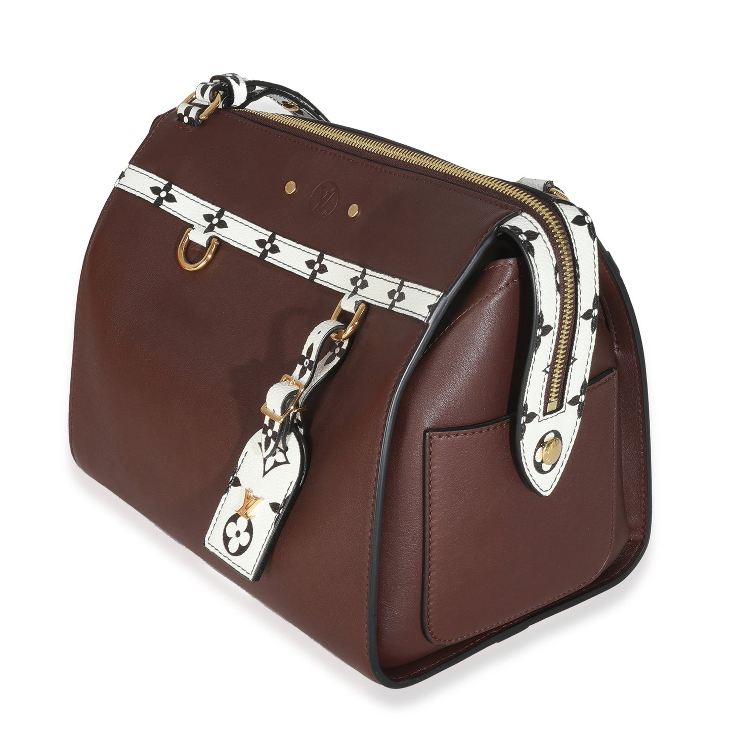 Louis Vuitton Burgundy Speedy Amazon MM Calfskin Handbag