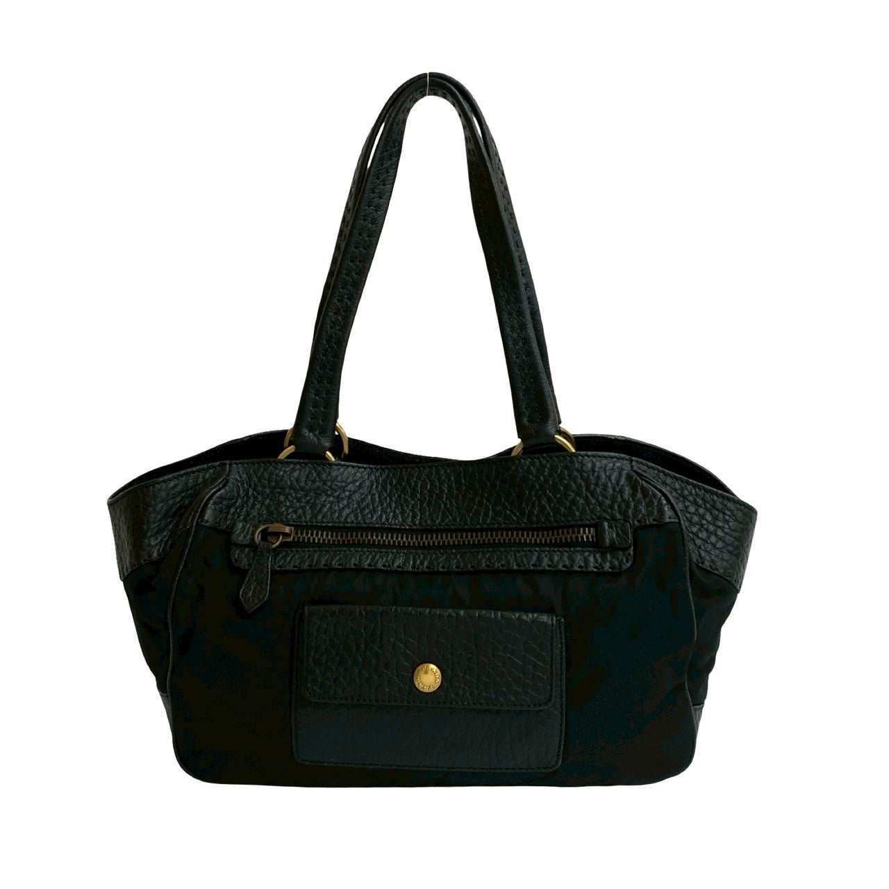 Prada Shoulder Bag Leather Nylon 2