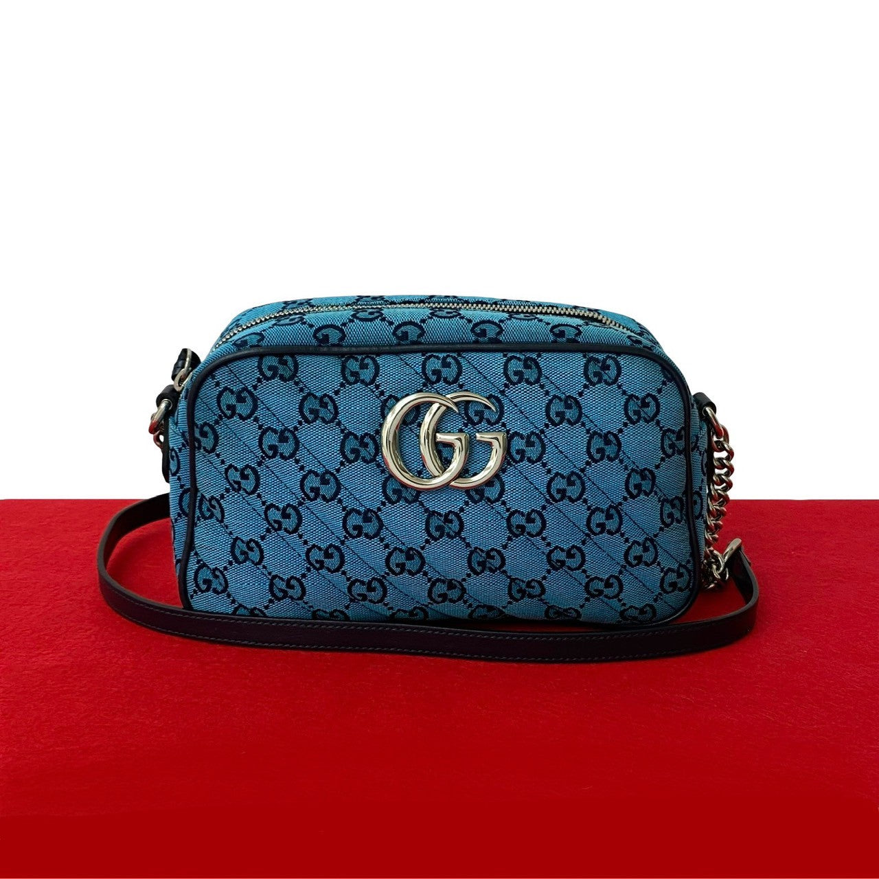 Gucci Marmont Shoulder Bag Leather Canvas
