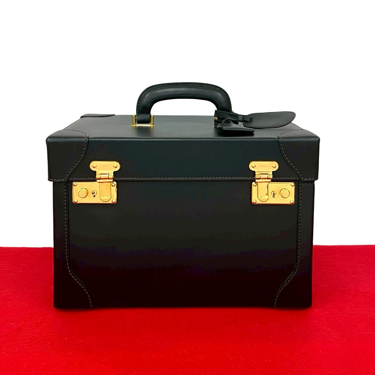 Gucci Vanity Bag Leather Travel Bag