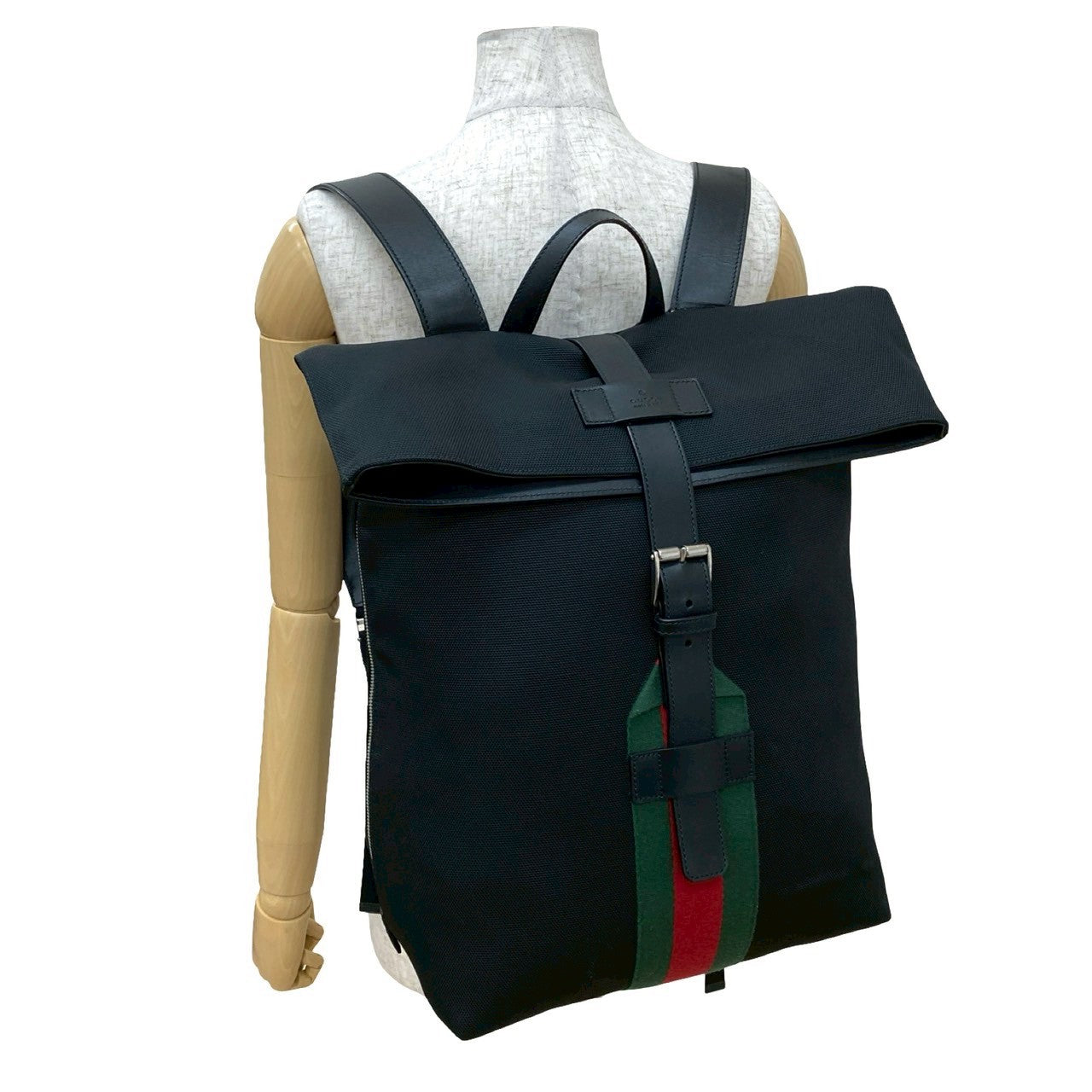 Gucci Sherry Line Techno Backpack Leather Canvas
