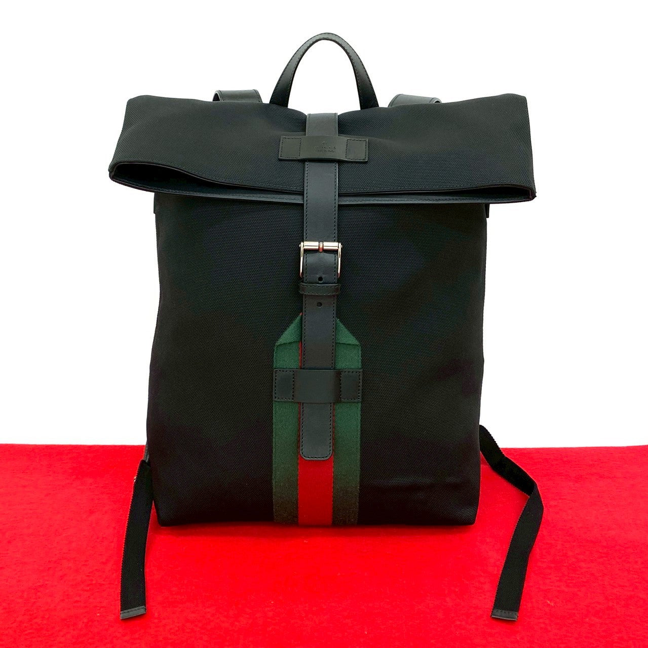 Gucci Sherry Line Techno Backpack Leather Canvas