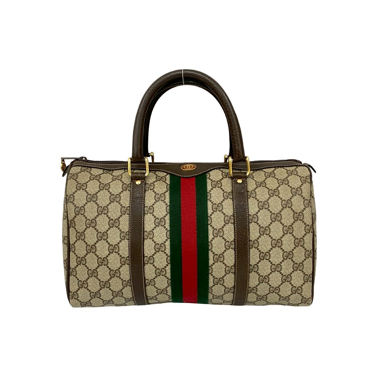 Gucci Pvc Handbag Leather Logo Travel Bag Leather Handbag