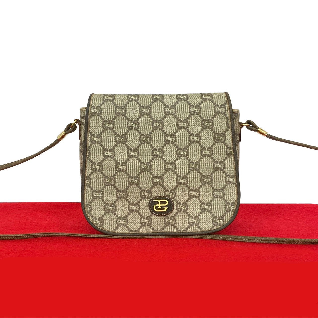 Gucci Old Plus Pvc Shoulder Bag Leather