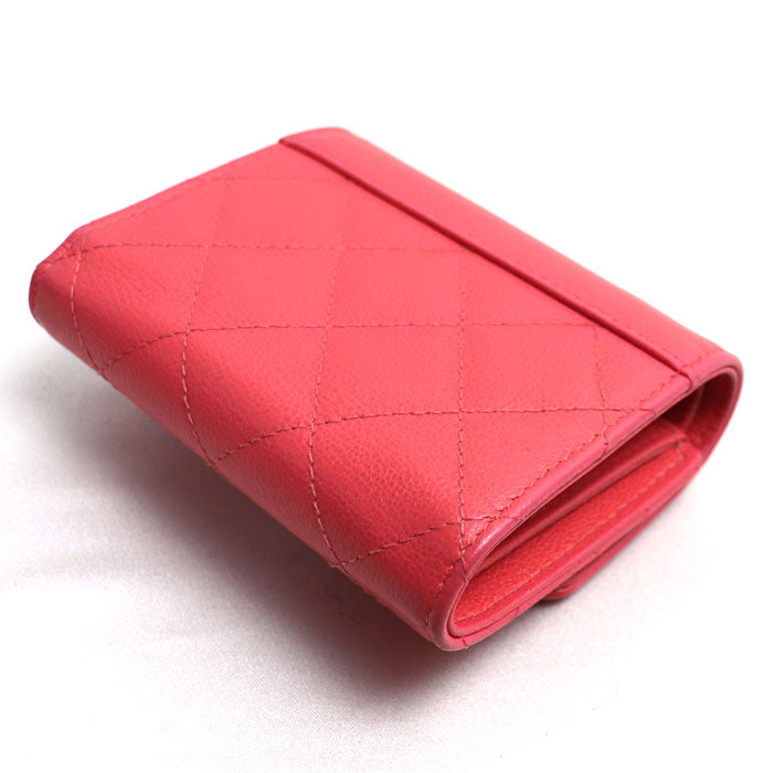 Chanel Matelasse Caviar Skin Tri-fold Wallet