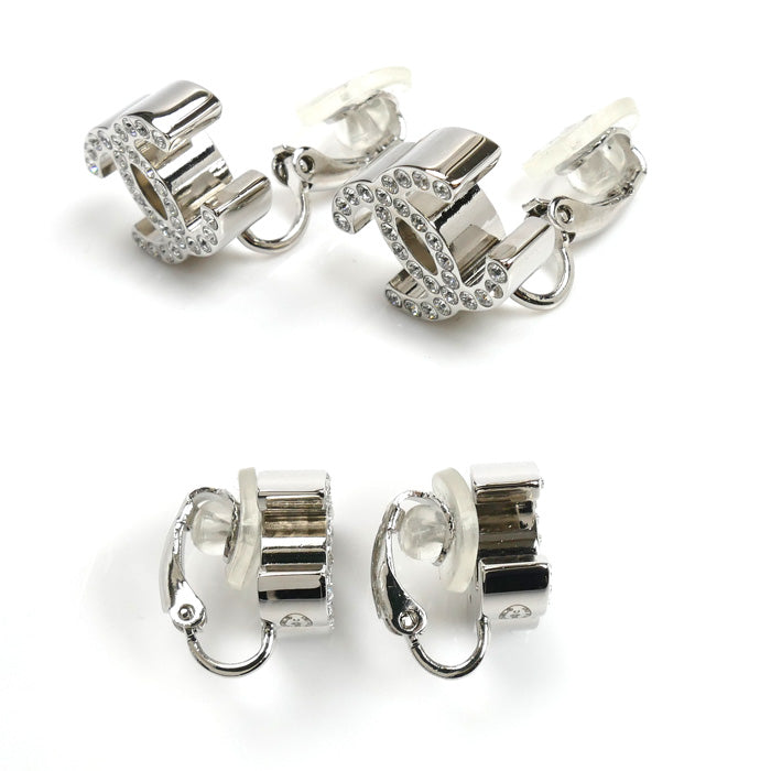 Chanel Coco Mark Rhinestone Earrings