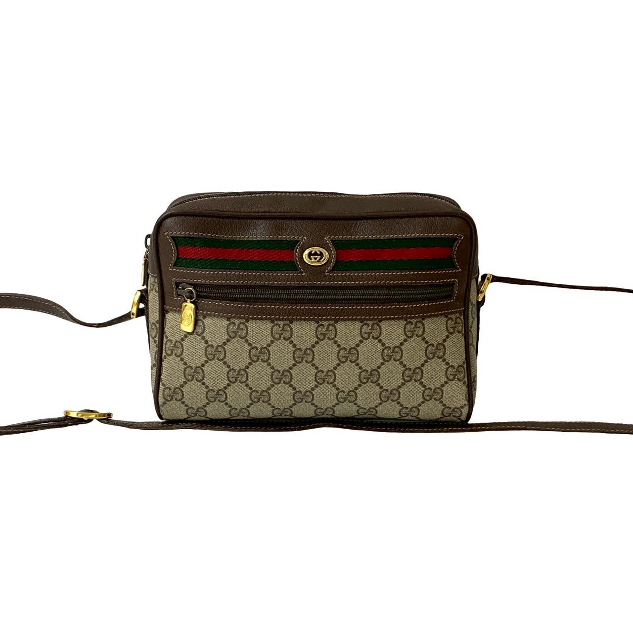 Gucci Old Shoulder Bag Leather Logo