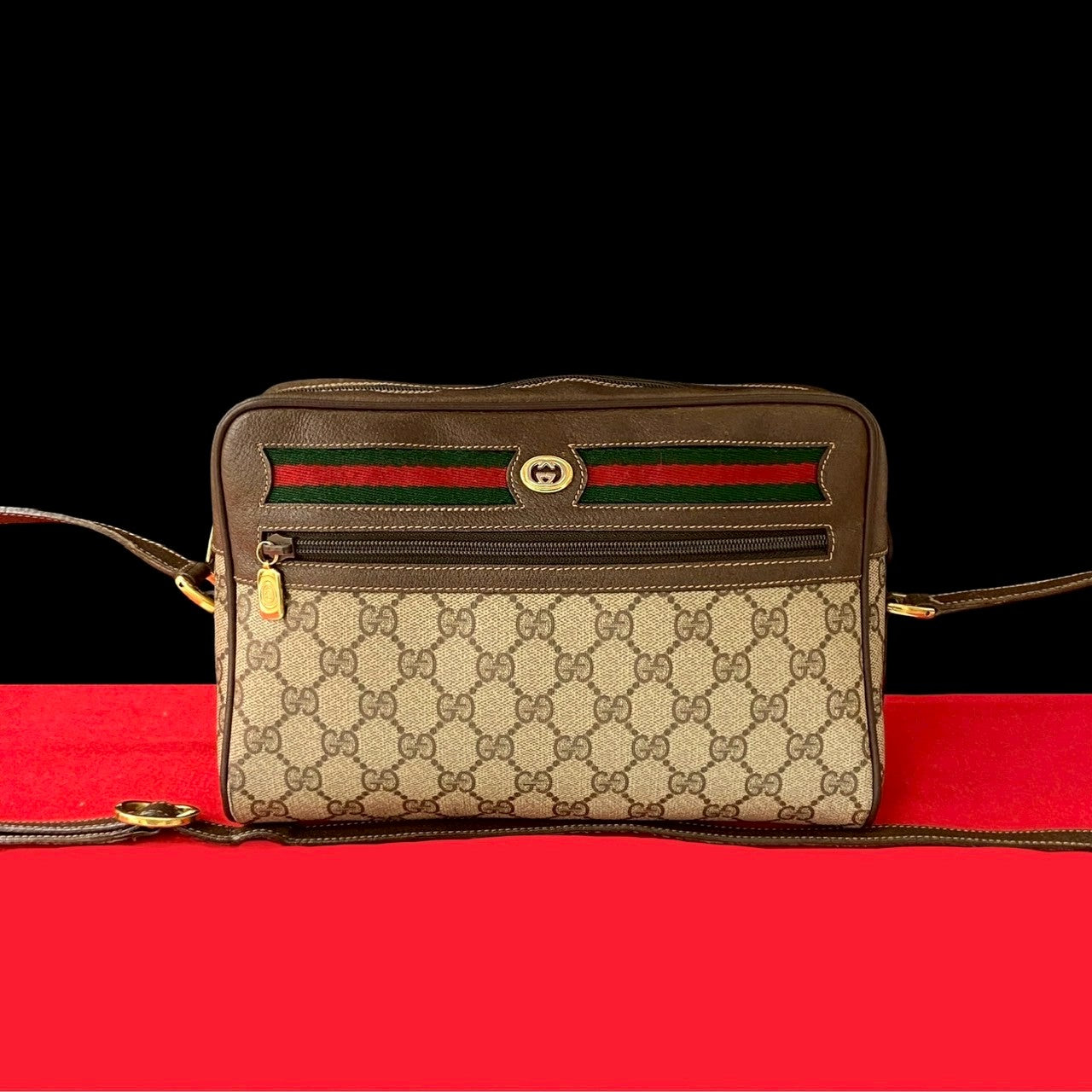 Gucci Pvc Shoulder Bag Leather Logo Bag 13