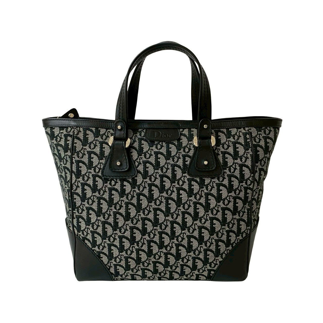 Dior Christian Trotter Handbag Leather Canvas Travel Bag Leather Handbag 2
