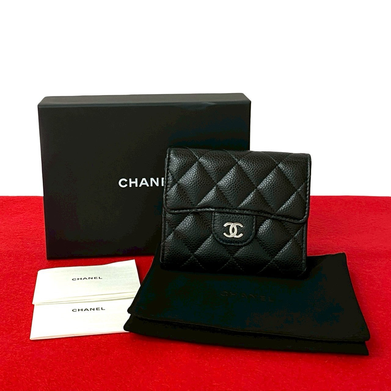 Chanel Matelassé Caviar Skin Wallet