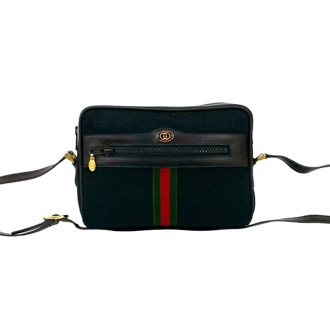 Gucci Shoulder Bag Leather Canvas 42
