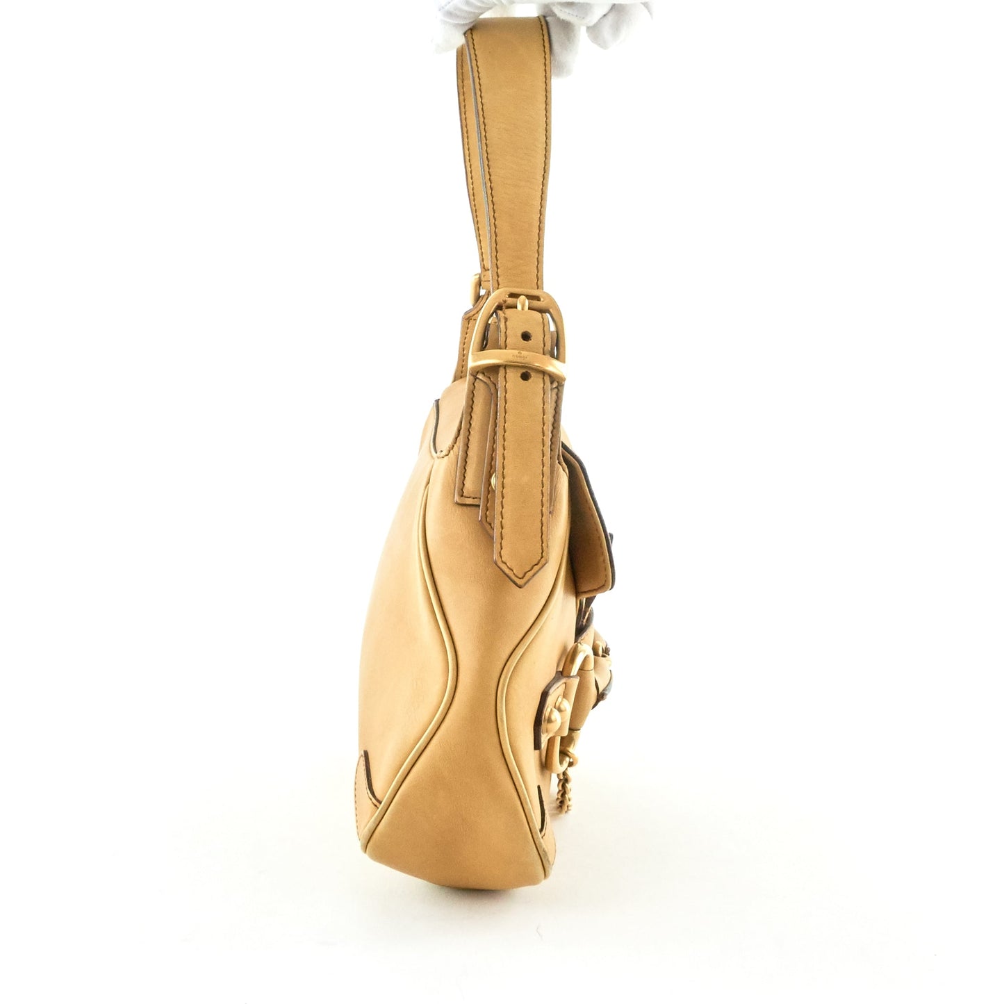 Gucci ssima Horsebit Bag Leather Travel Bag