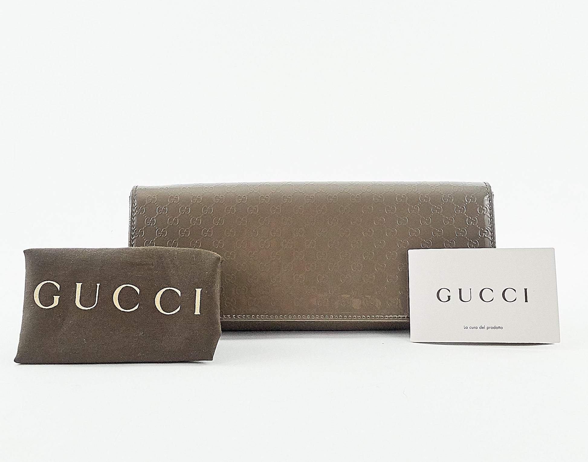 Gucci Broadway Microssima Clutch Bag Leather