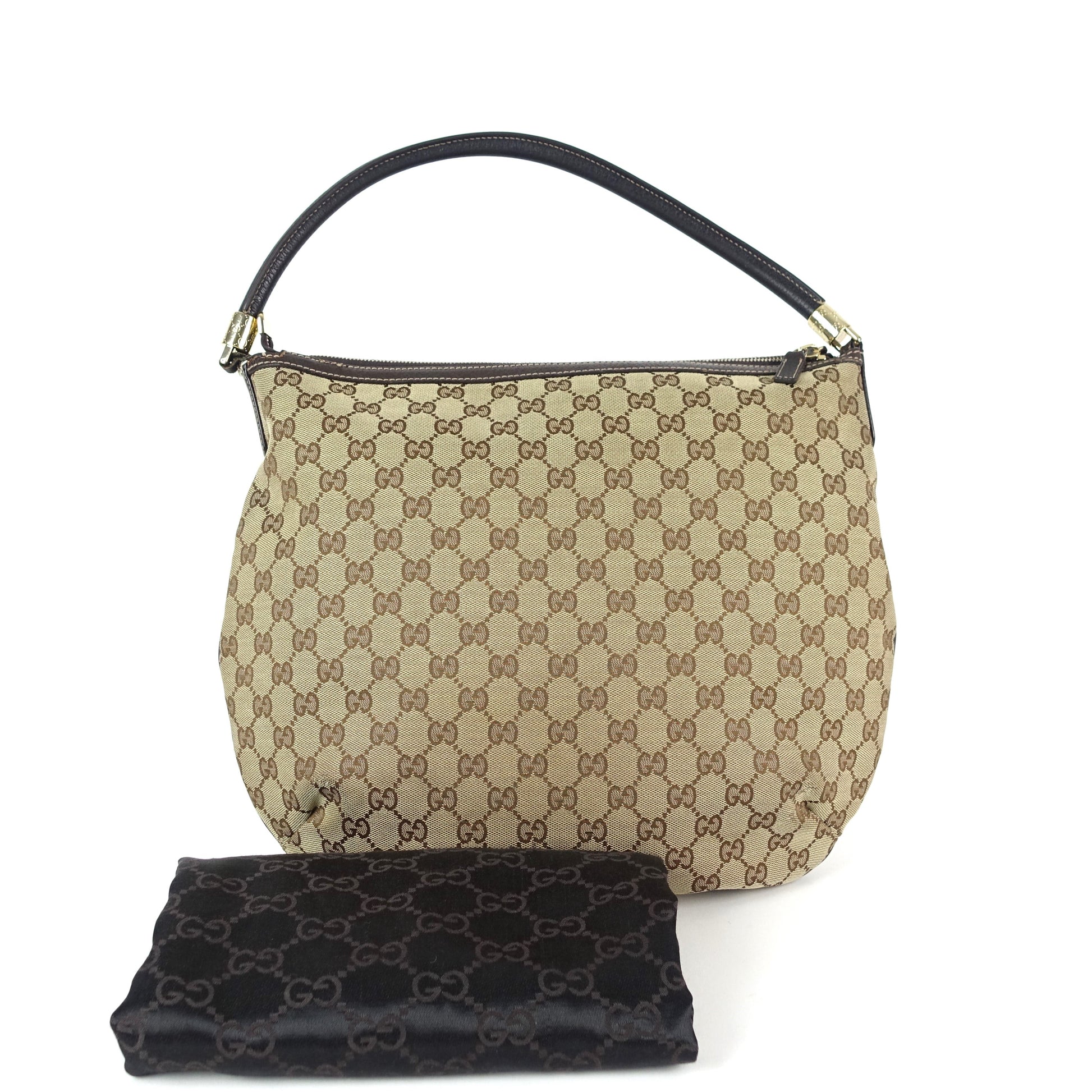 Gucci Hobo Bag Canvas Monogram Travel Bag Hobo Oc142