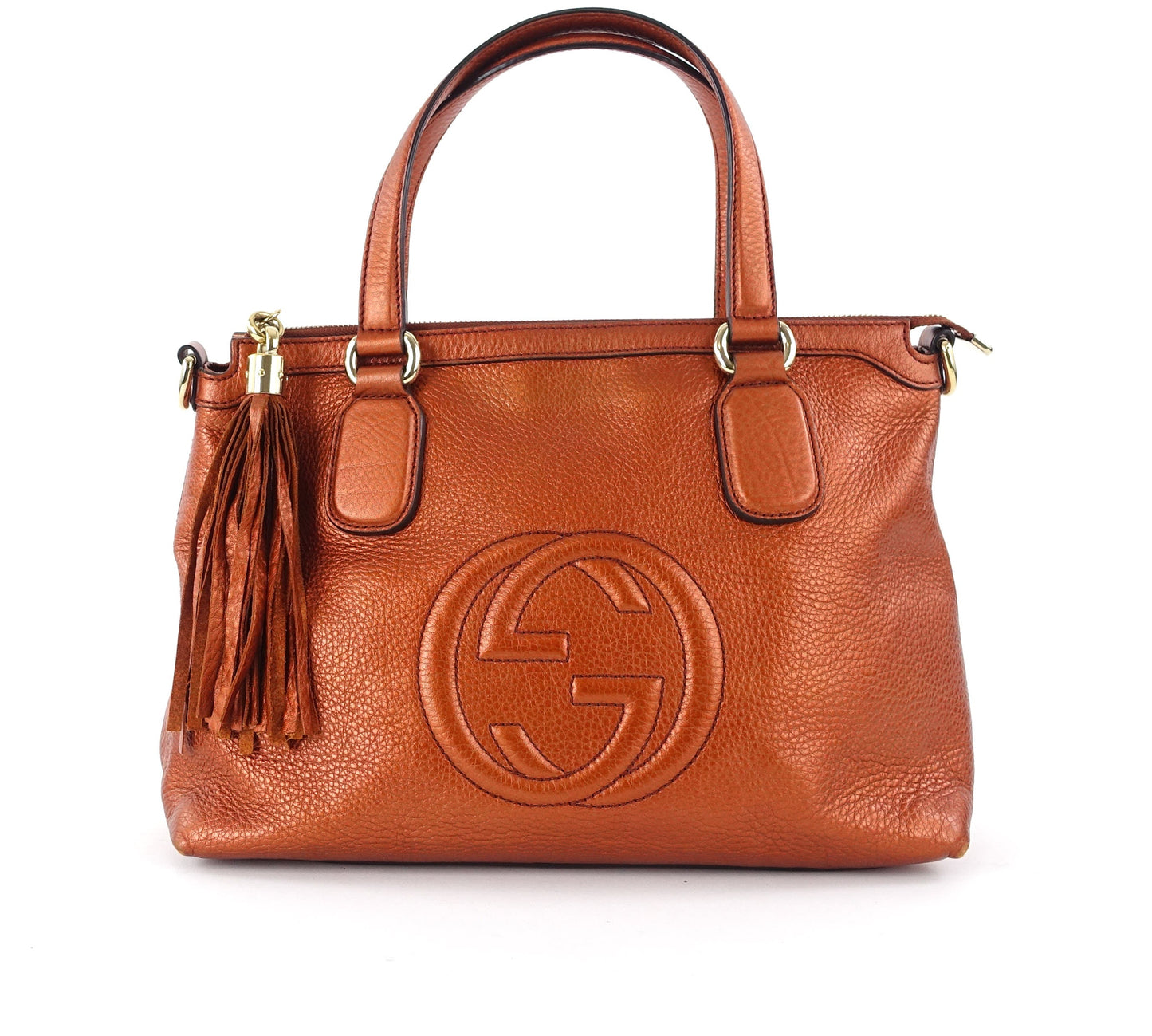 Gucci Soho Convertible Tassel Bag Leather Shoulder Bag