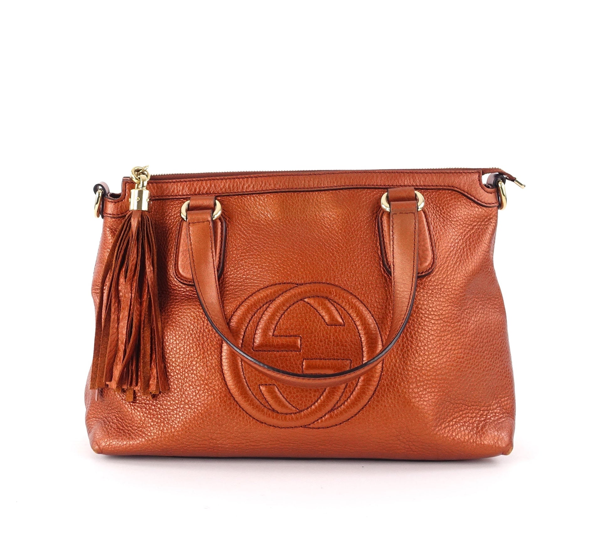 Gucci Soho Convertible Tassel Bag Leather Shoulder Bag