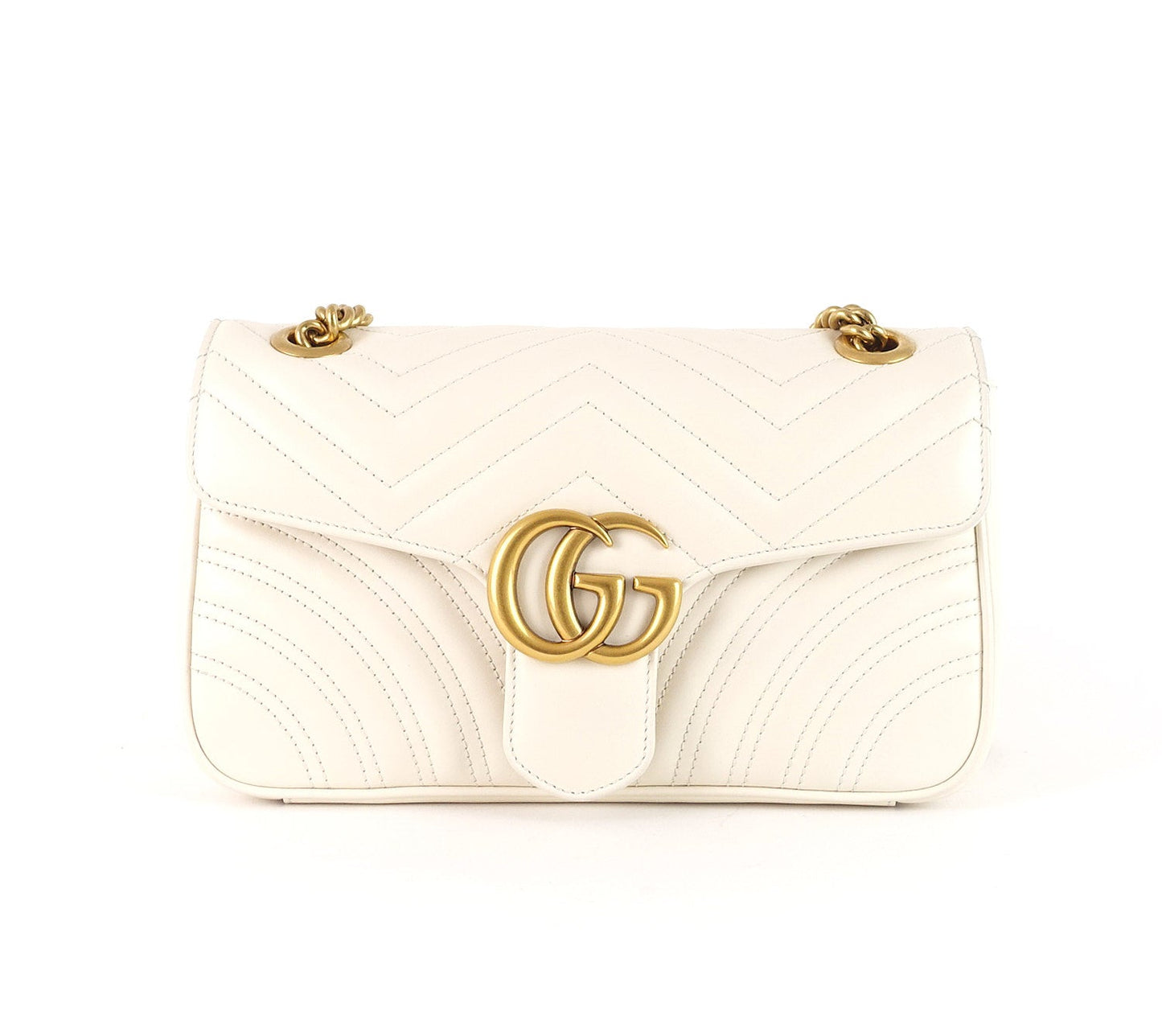 Gucci Marmont Chevron Bag Leather Matelasse Shoulder Bag Bag Oc272