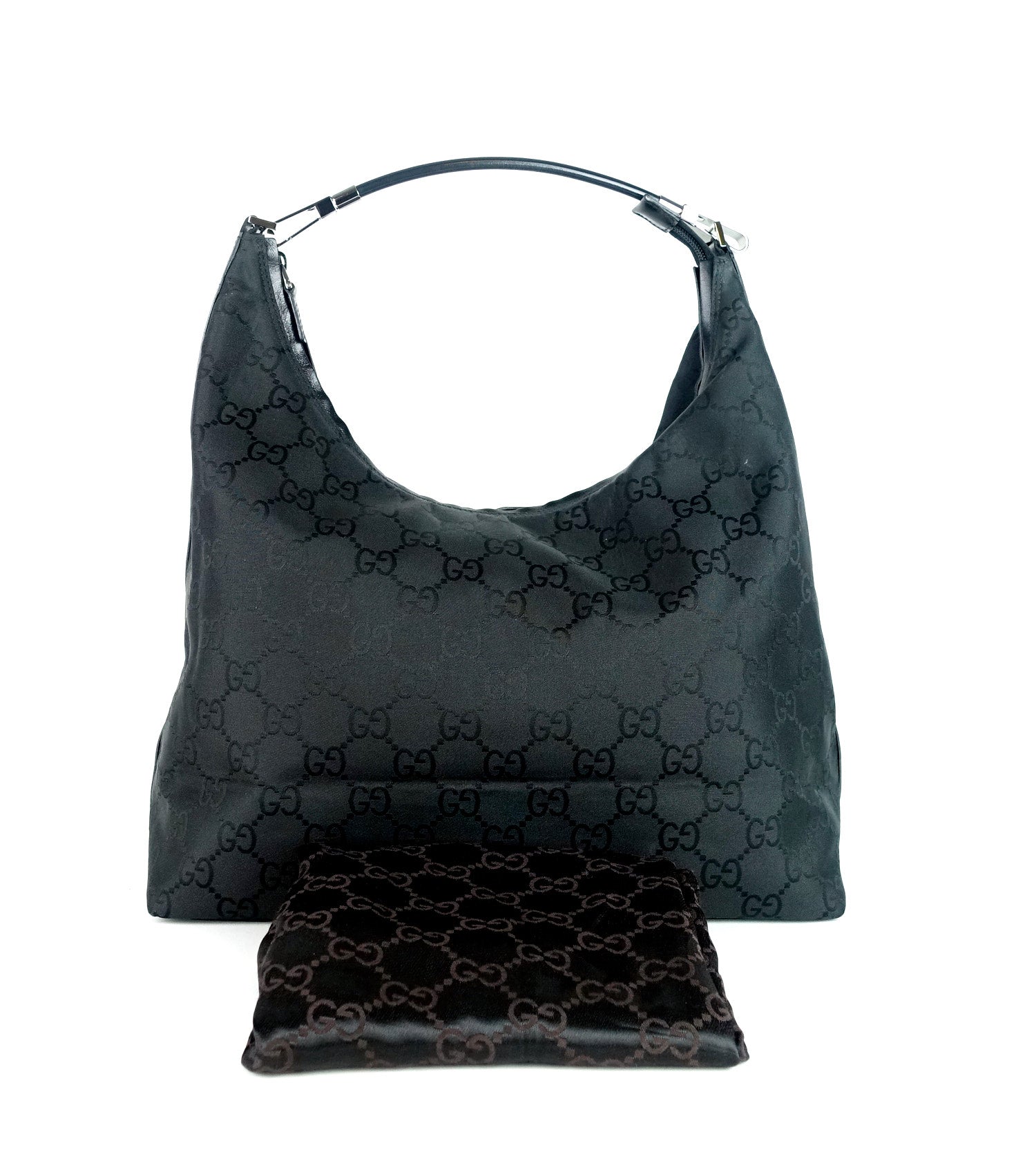 Gucci Hobo Bag Canvas Monogram Travel Bag Hobo Oc276
