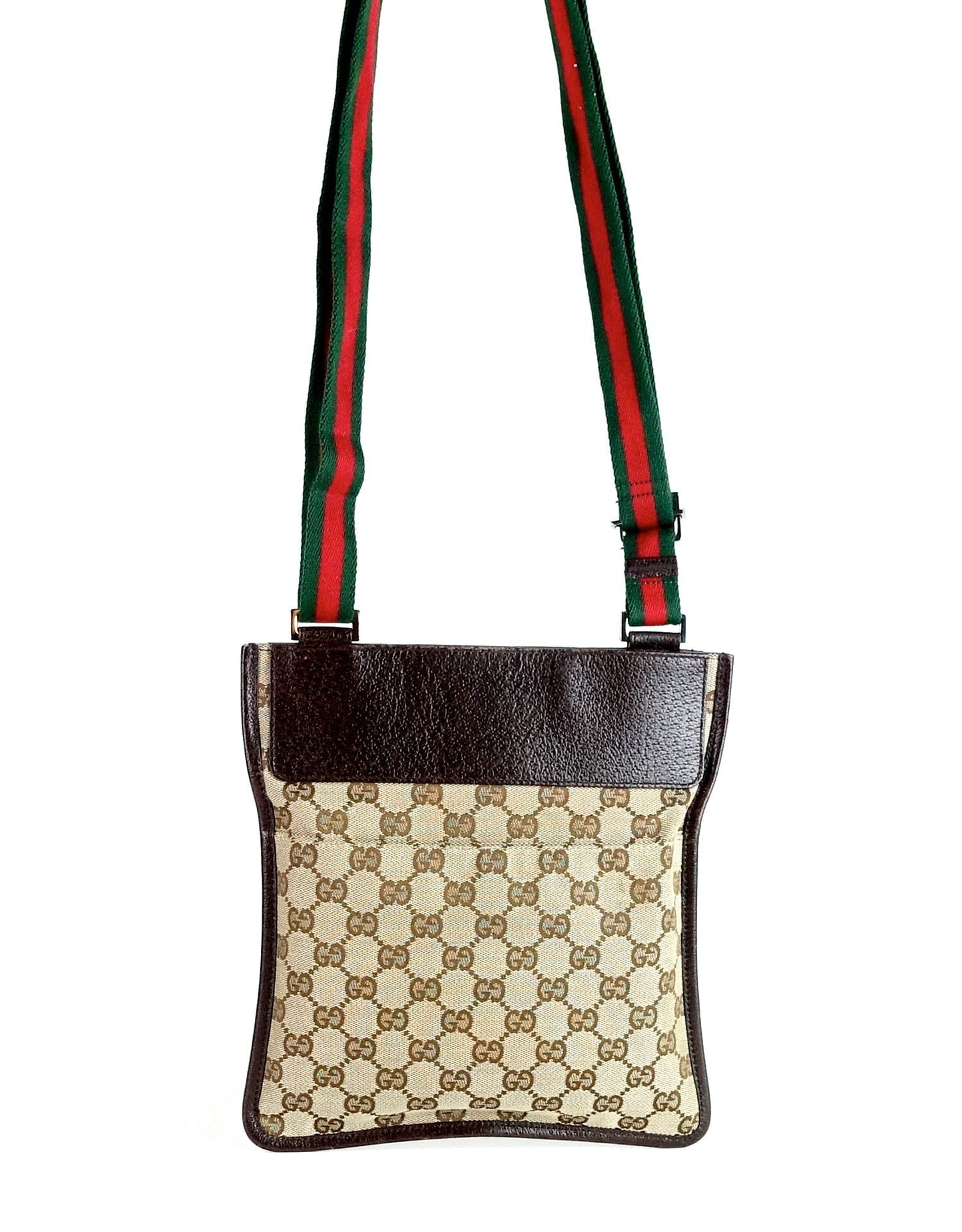 Gucci Messenger Bag Canvas Monogram Travel Bag