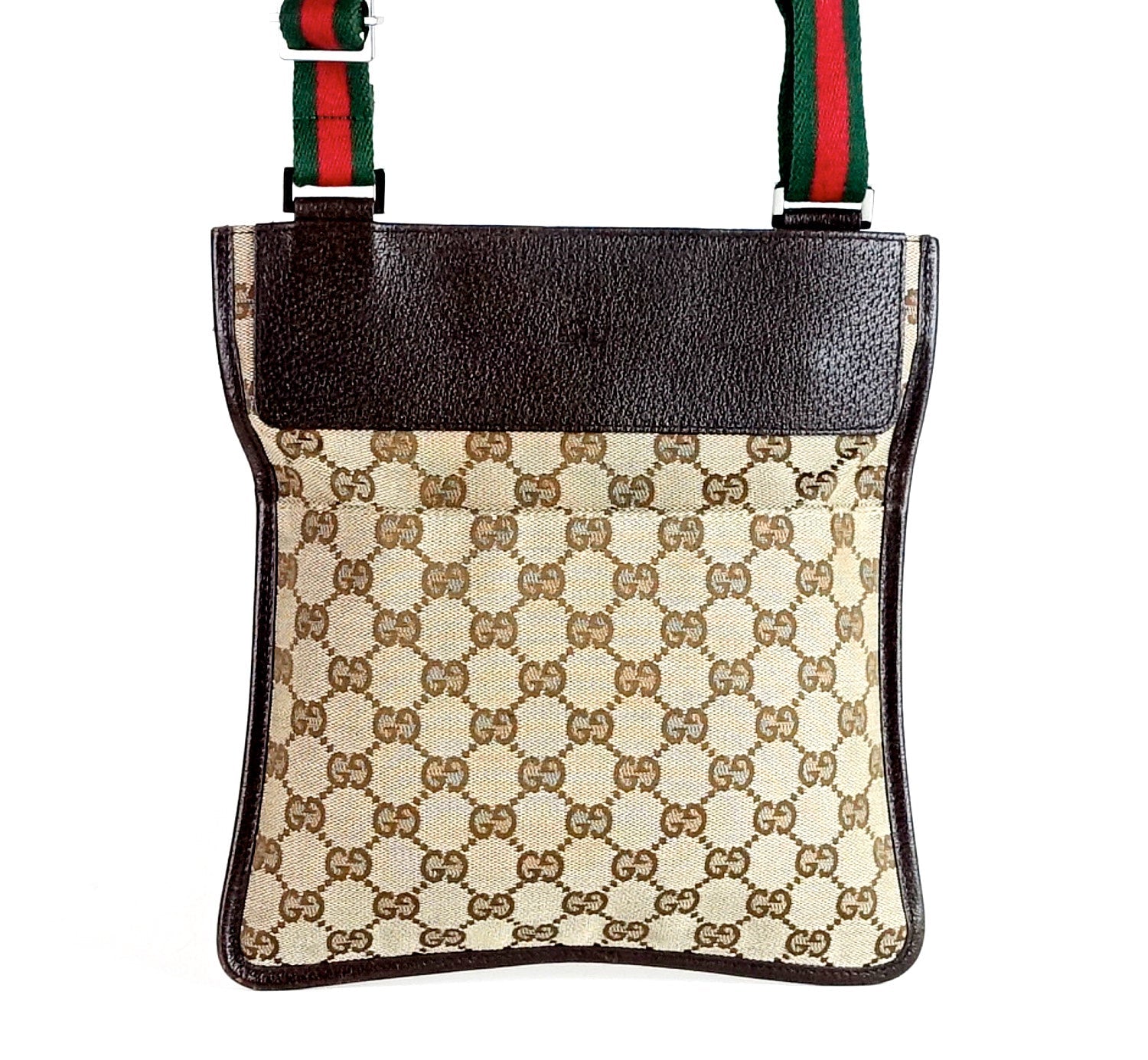 Gucci Messenger Bag Canvas Monogram Travel Bag