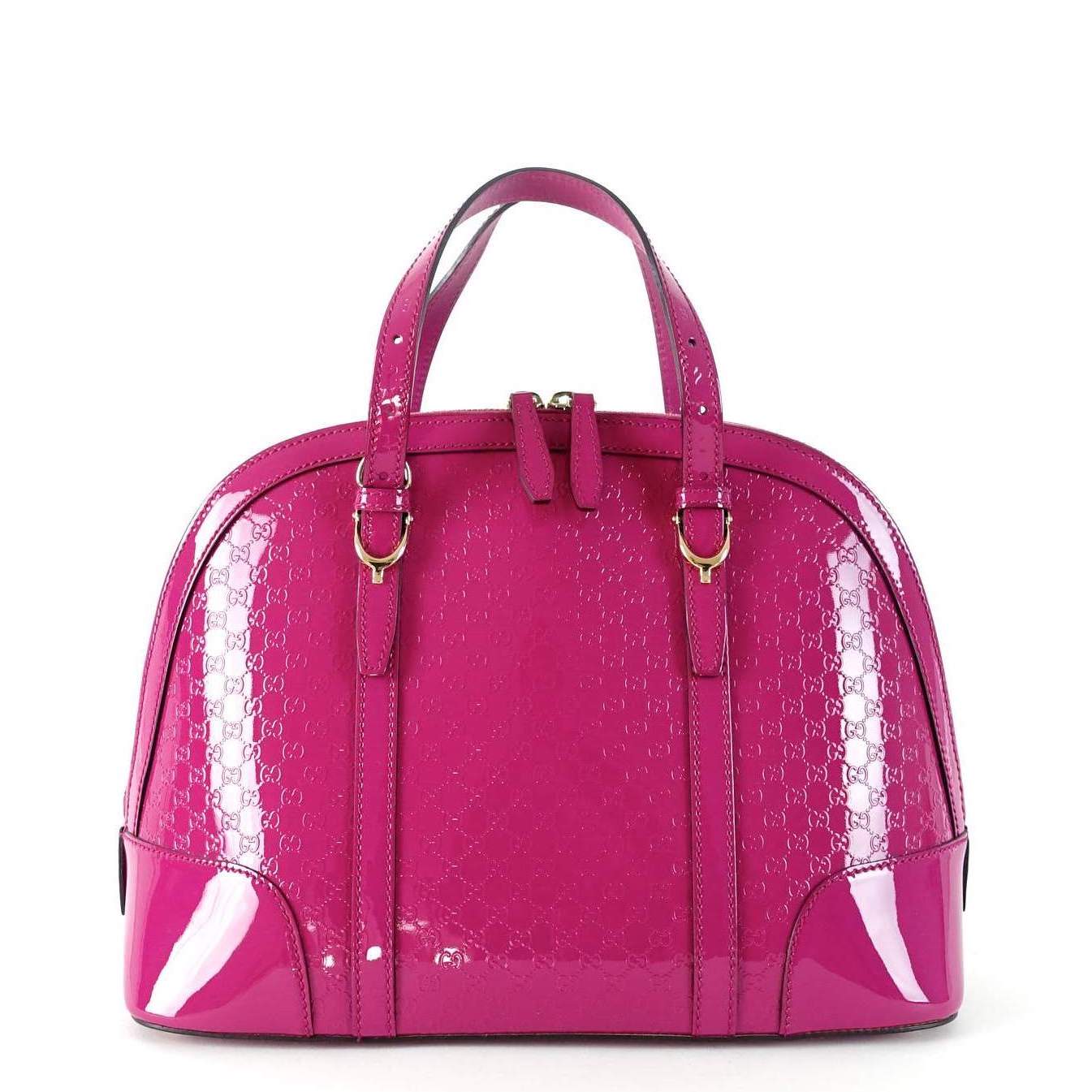 Gucci Nice Microssima Patent Bag Leather Small Travel Bag