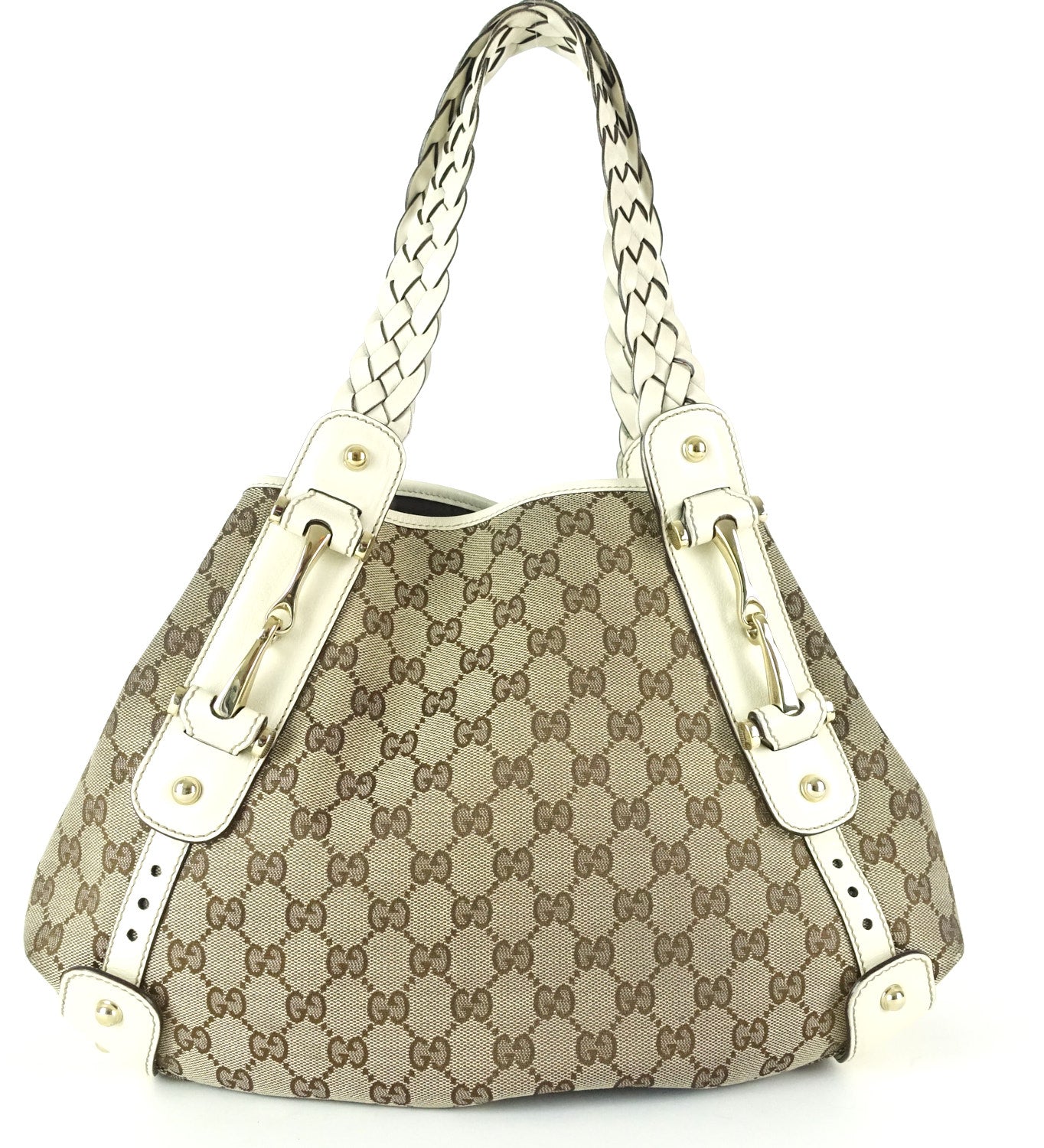 Gucci Pelham Hobo Bag Canvas Monogram Travel Bag Hobo Oc414